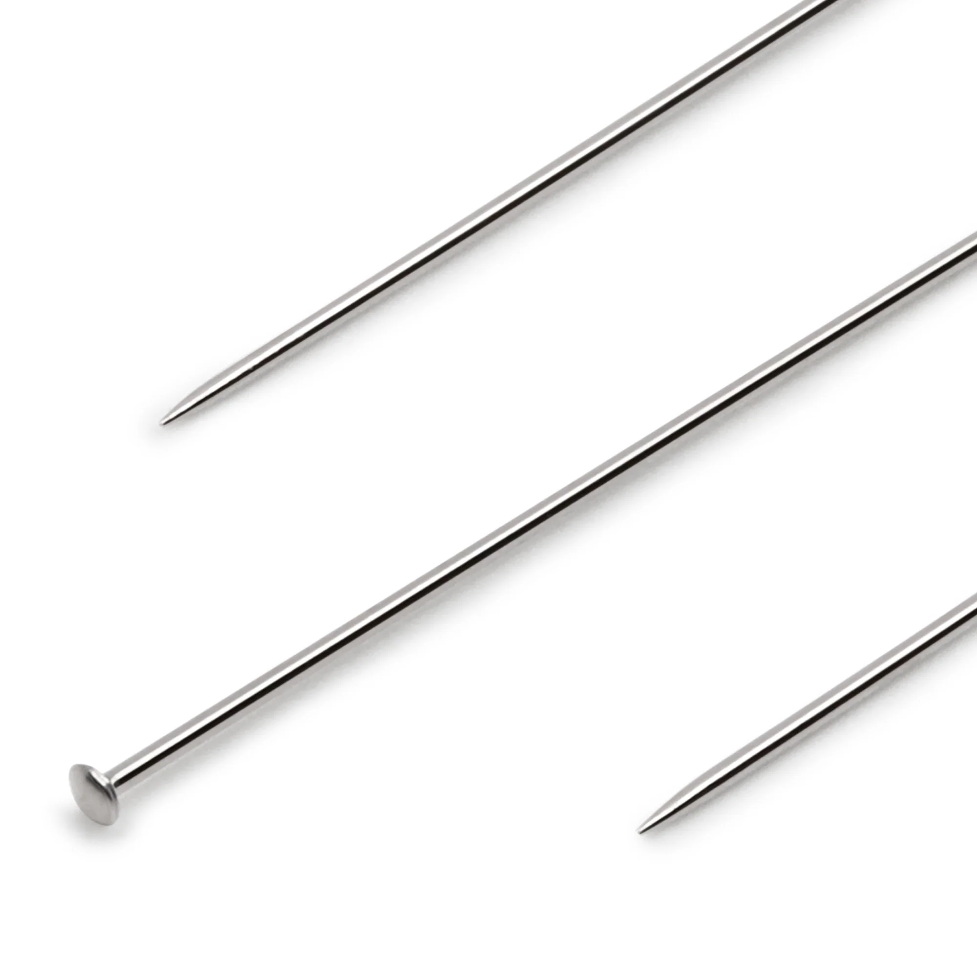1-1/4" Super Sharp Fine Pins, Nickel, 250 pc - Image 2