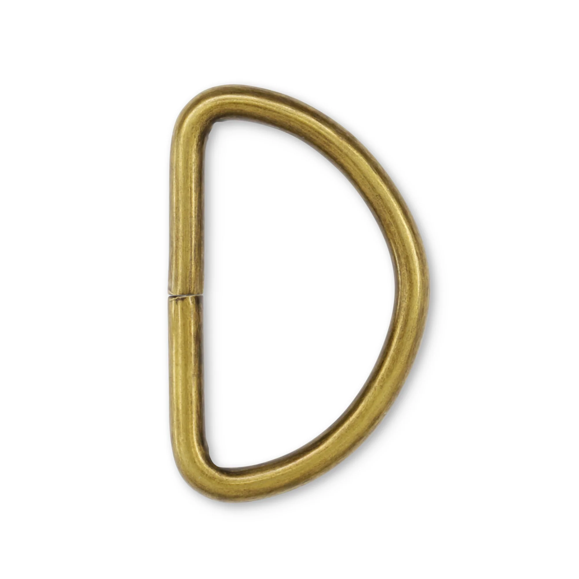 1" D-Rings, Antique Brass, 4 pc - Image 2