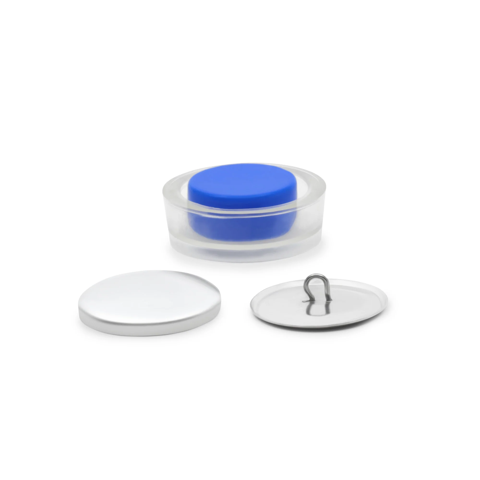 1-1/8" Cover Button Kit, Nickel - Image 3