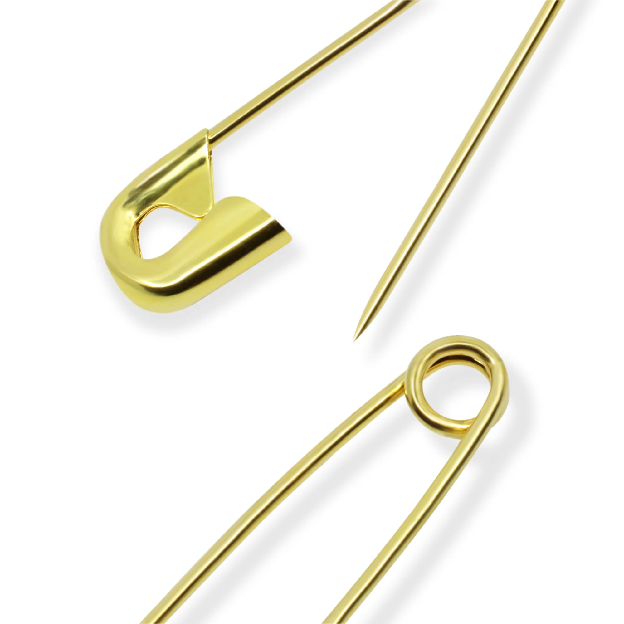 1-1/2" Quilters Brass Safety Pins, Brass, 35 pc - Image 3