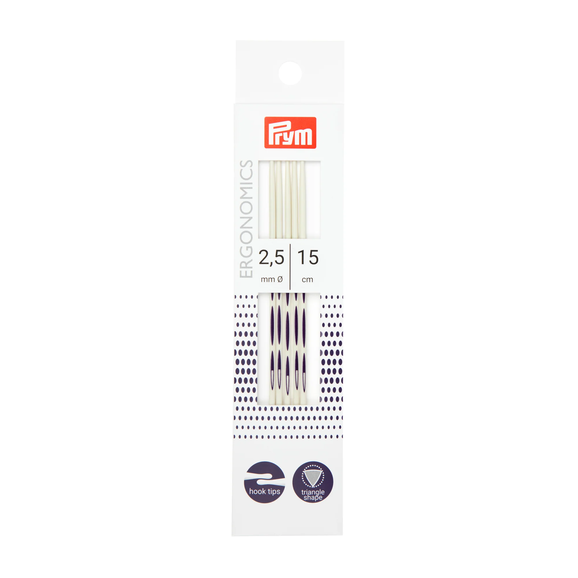 6" Ergonomic Double Point Knitting Needles, US 2 (3mm)