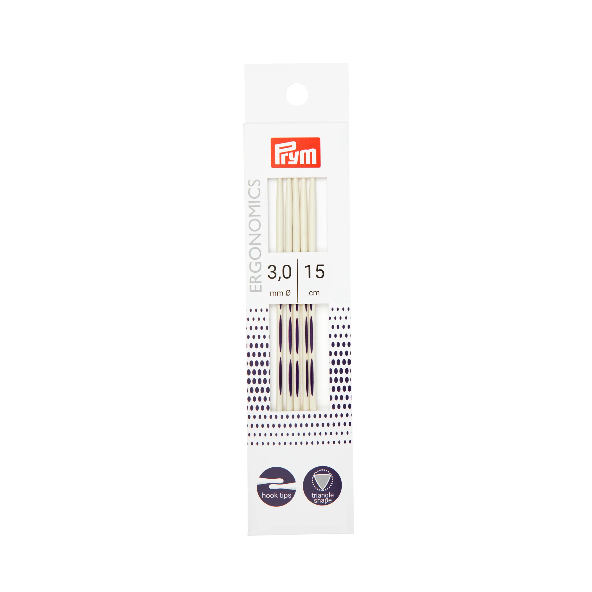 6" Ergonomic Double Point Knitting Needles, US 1 (2.5mm)