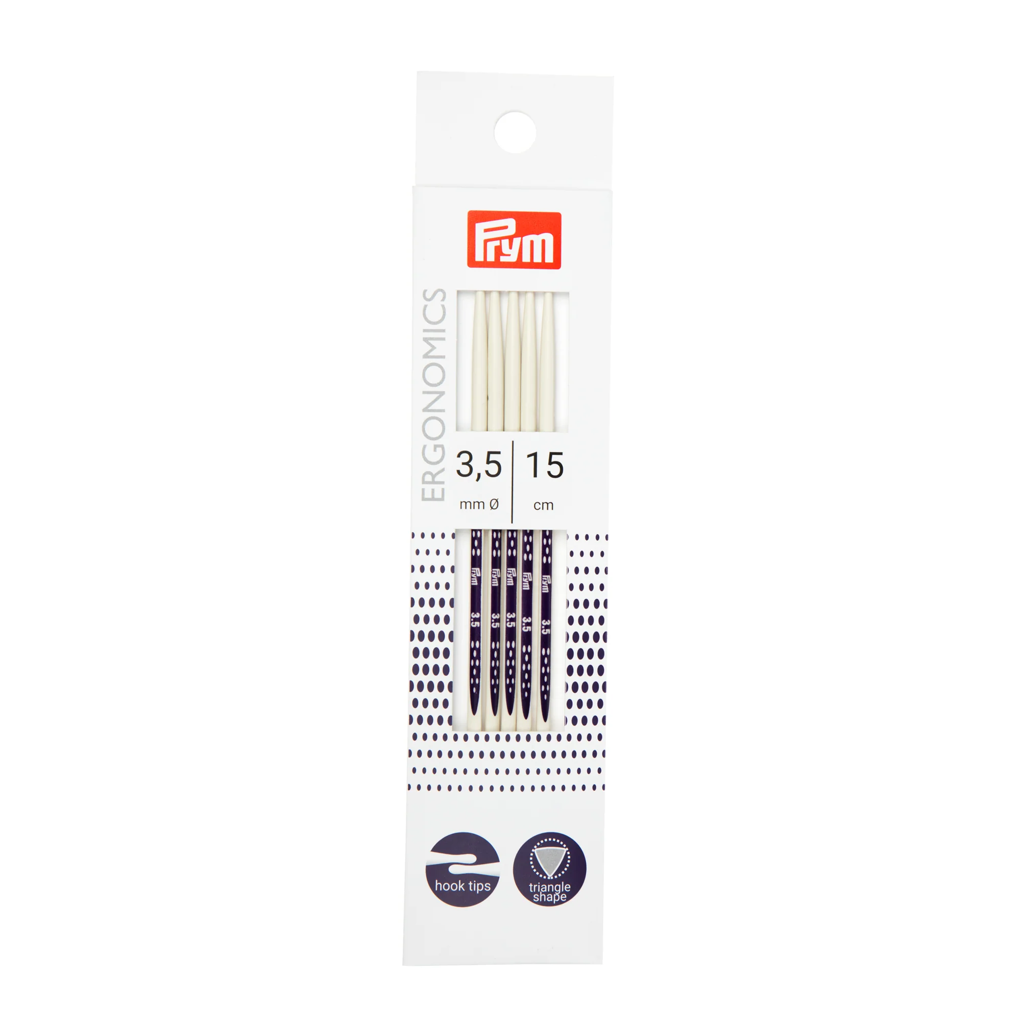 6" Ergonomic Double Point Knitting Needles, US 4 (3.5mm)