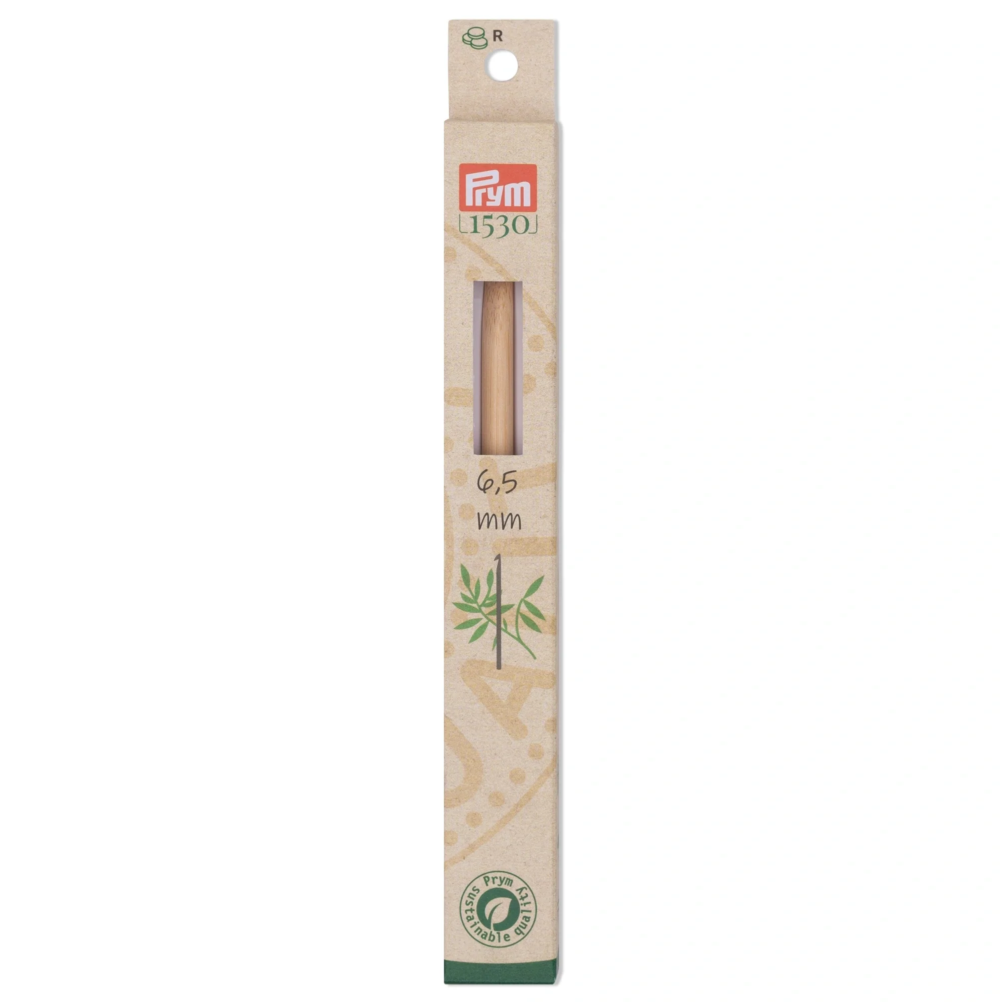 6" Crochet Hook, Bamboo, US K (6.5mm) - Image 2