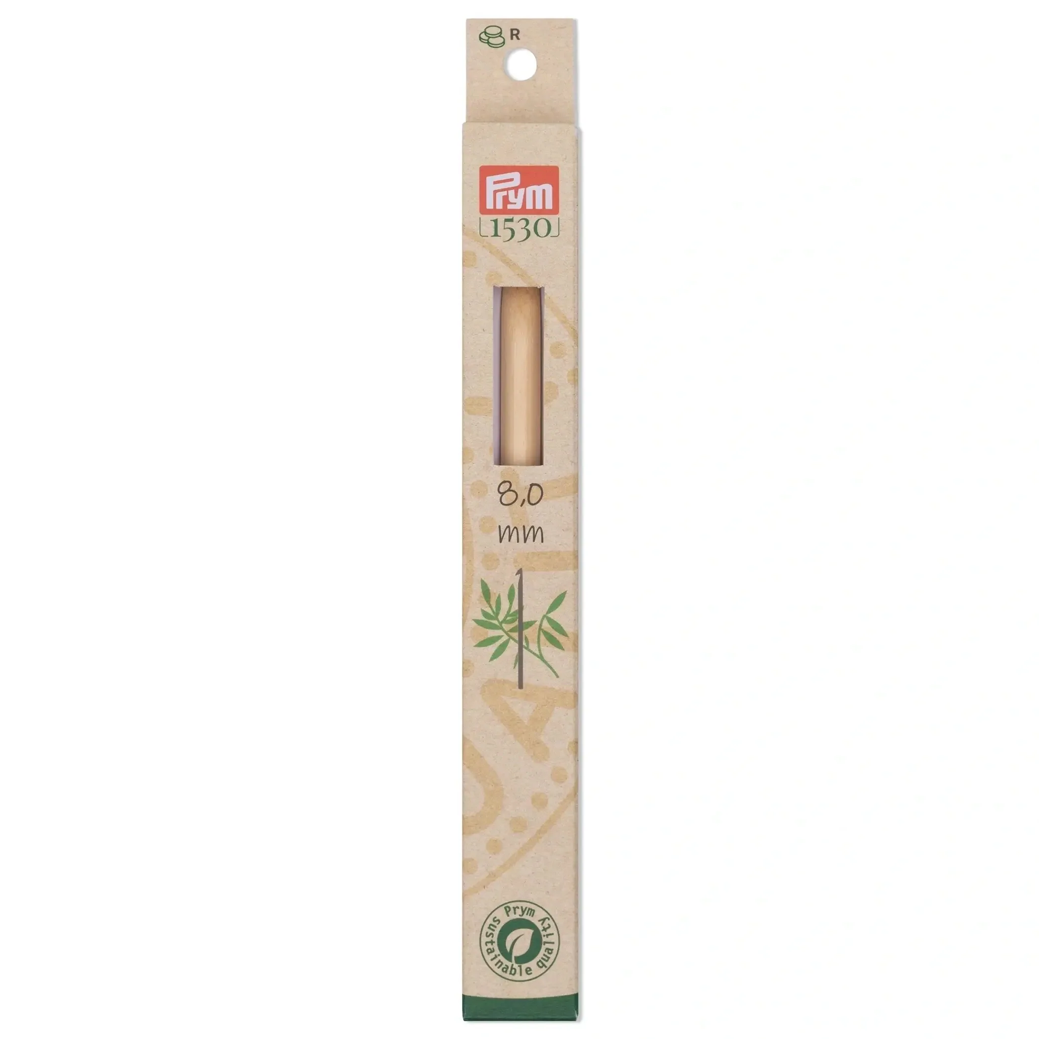 6" Crochet Hook, Bamboo, US L (8mm)