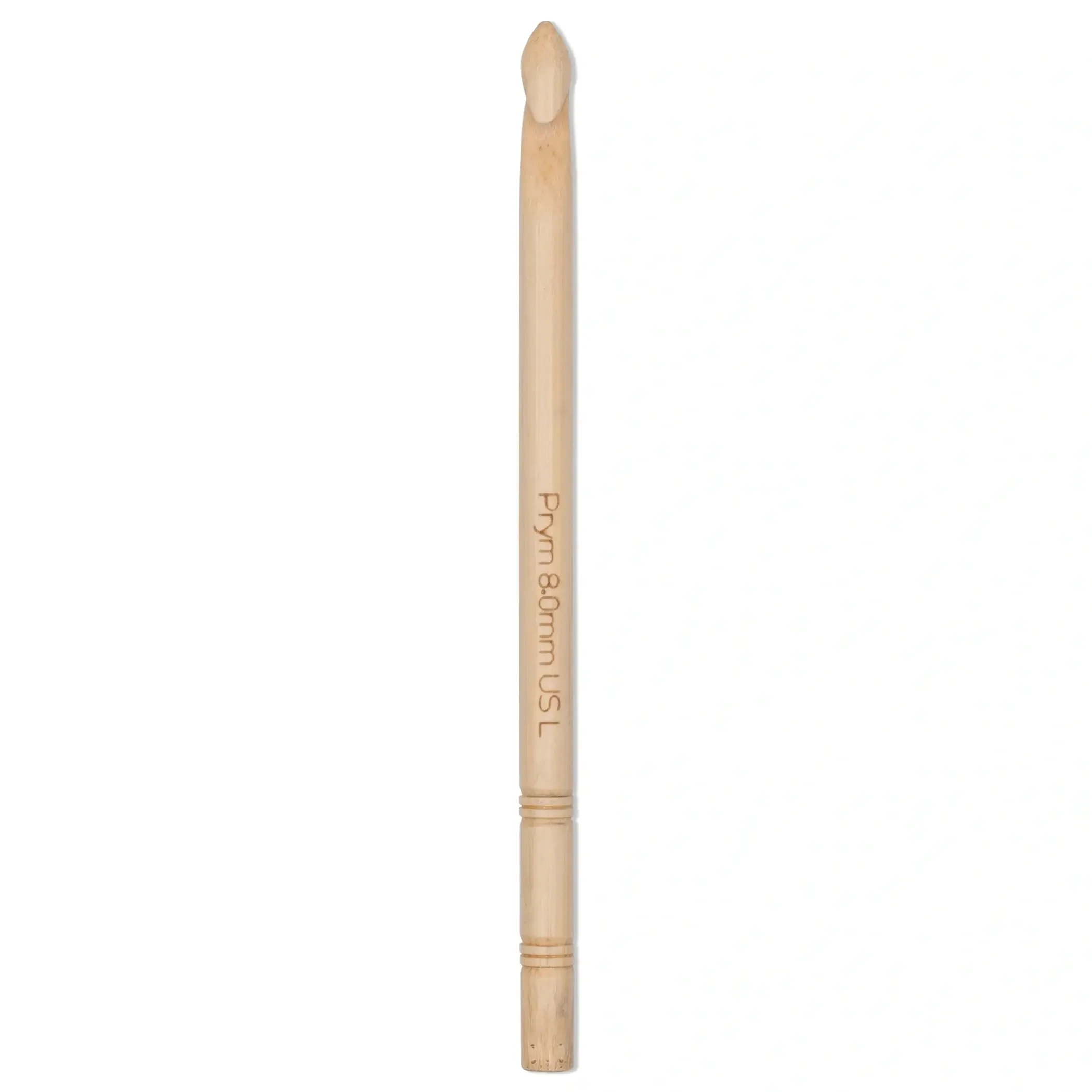 6" Crochet Hook, Bamboo, US L (8mm) - Image 2