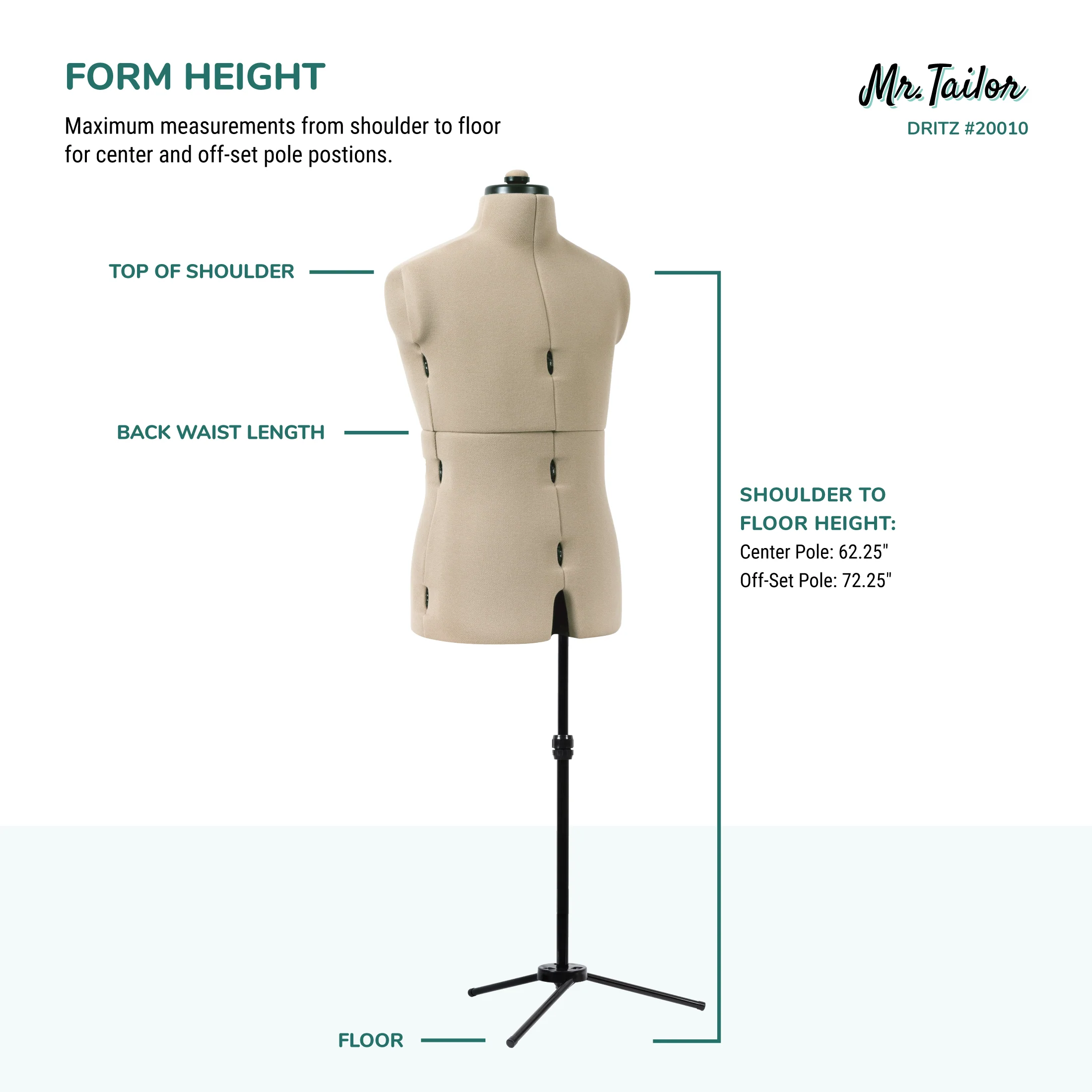 Mr. Tailor Adjustable Male Form - Image 9