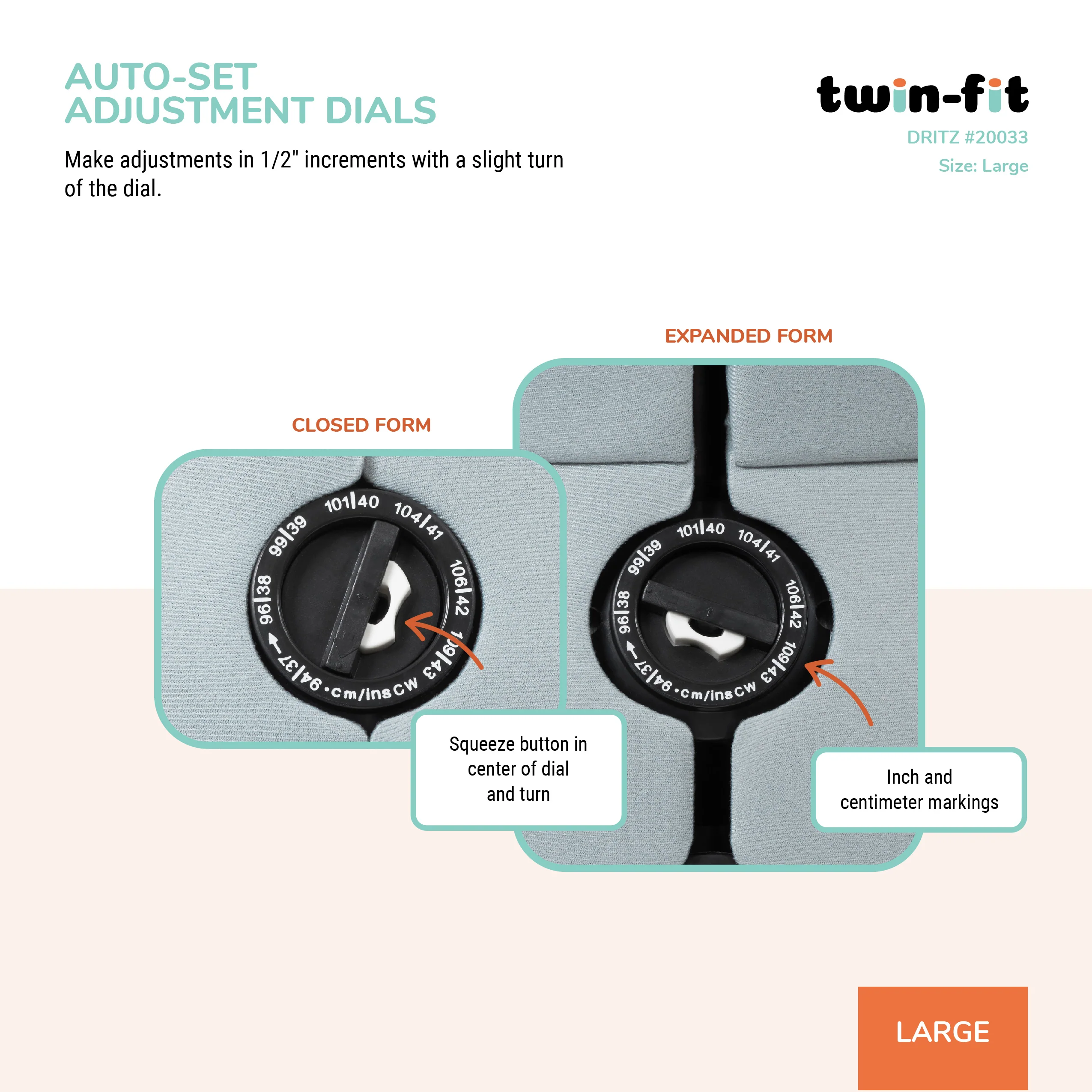 Twin-Fit Adjustable Dress Form, Large - Image 6