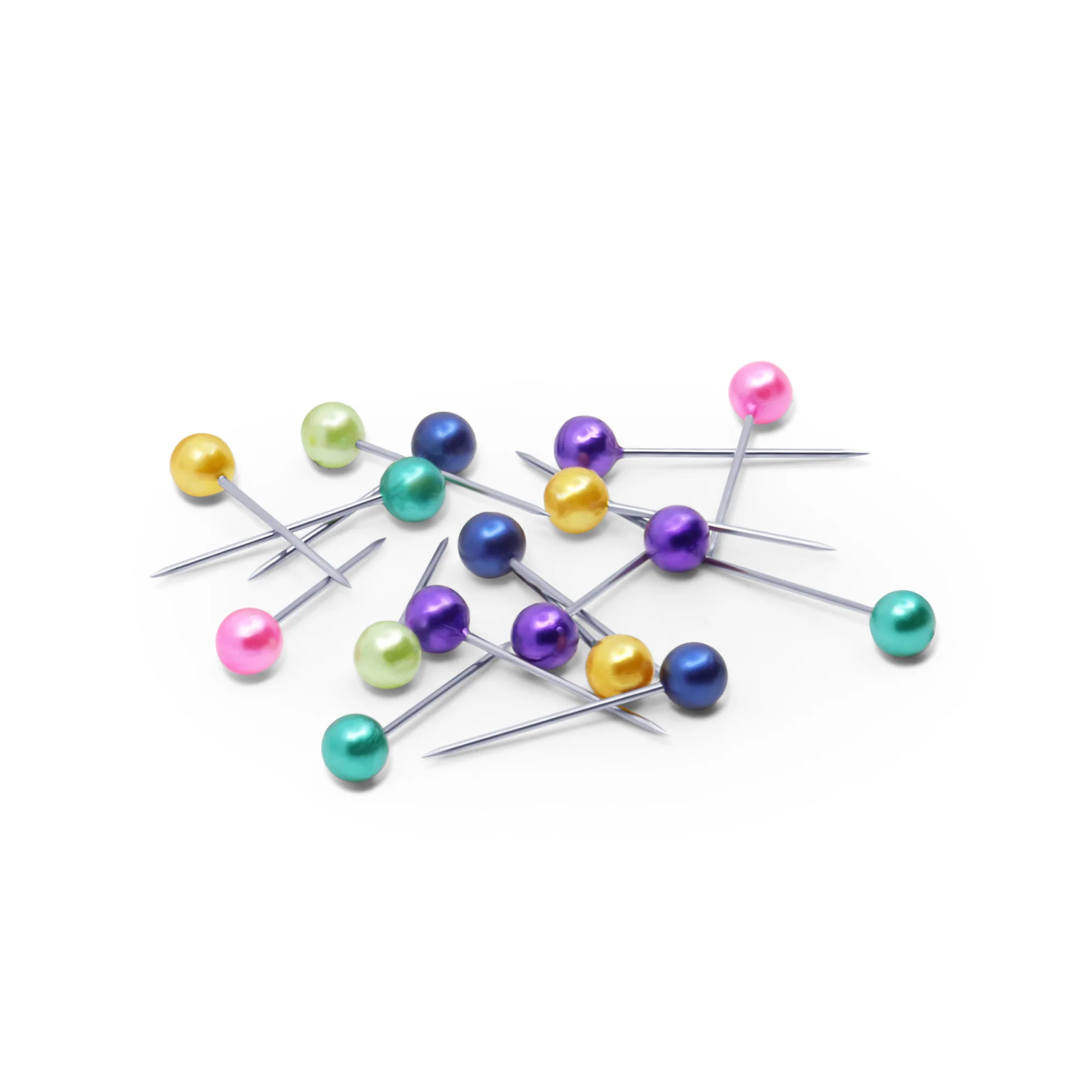 3/4" Petite Pearlized Pins, Assorted, 100 pc - Image 4
