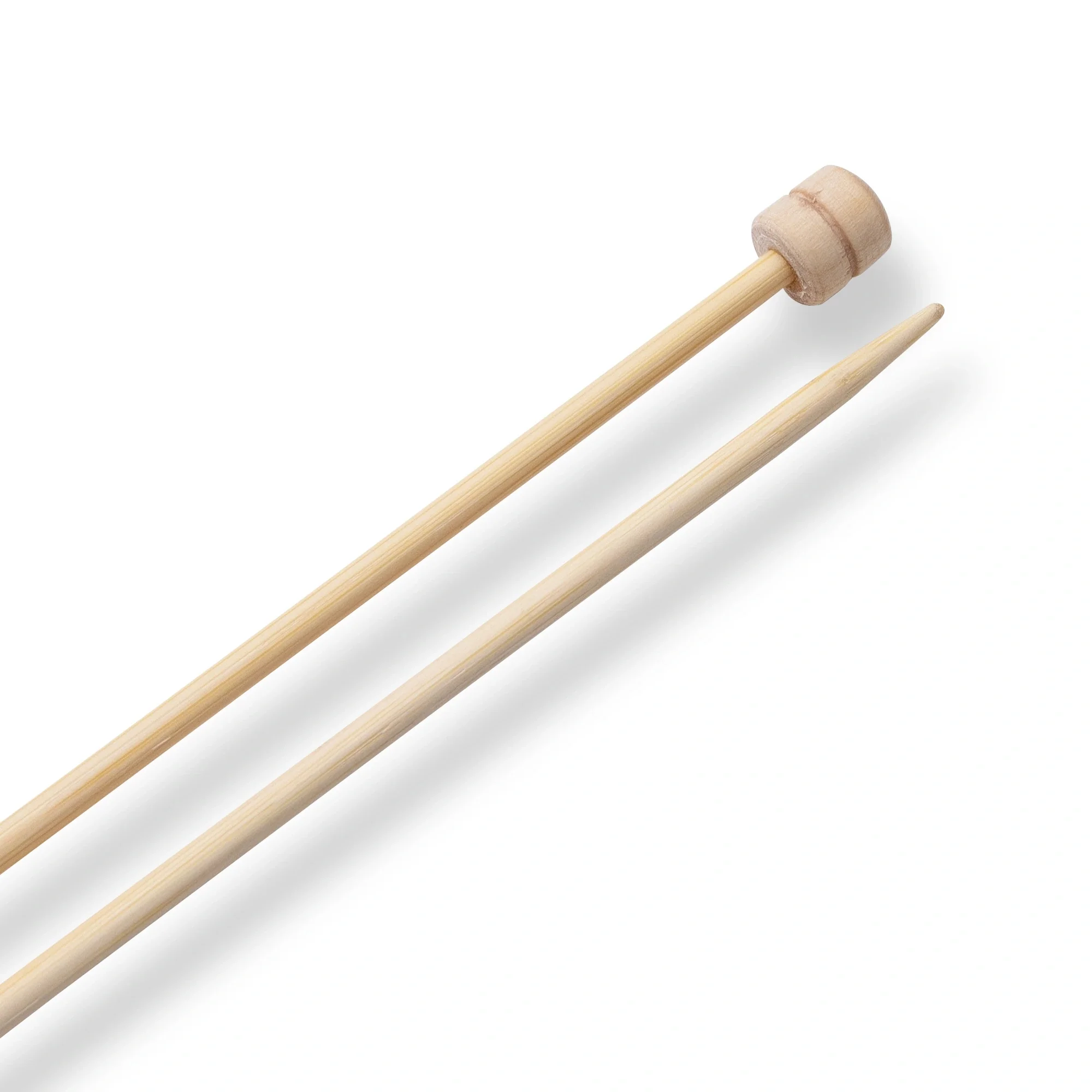 13" Single Point Knitting Needles, Bamboo, US 2.5 (3mm) - Image 3