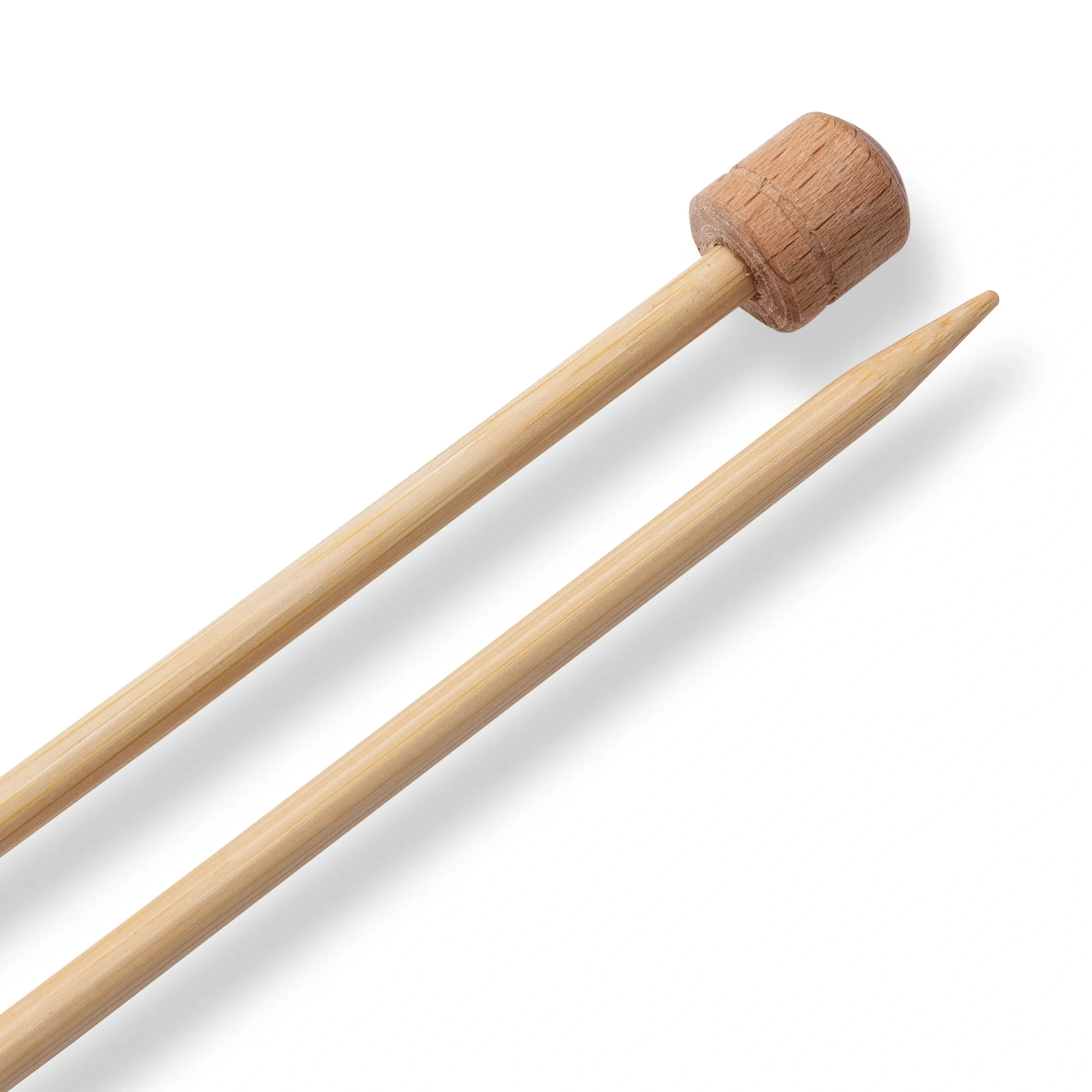 13" Single Point Knitting Needles, Bamboo, US 7 (4.5mm) - Image 3