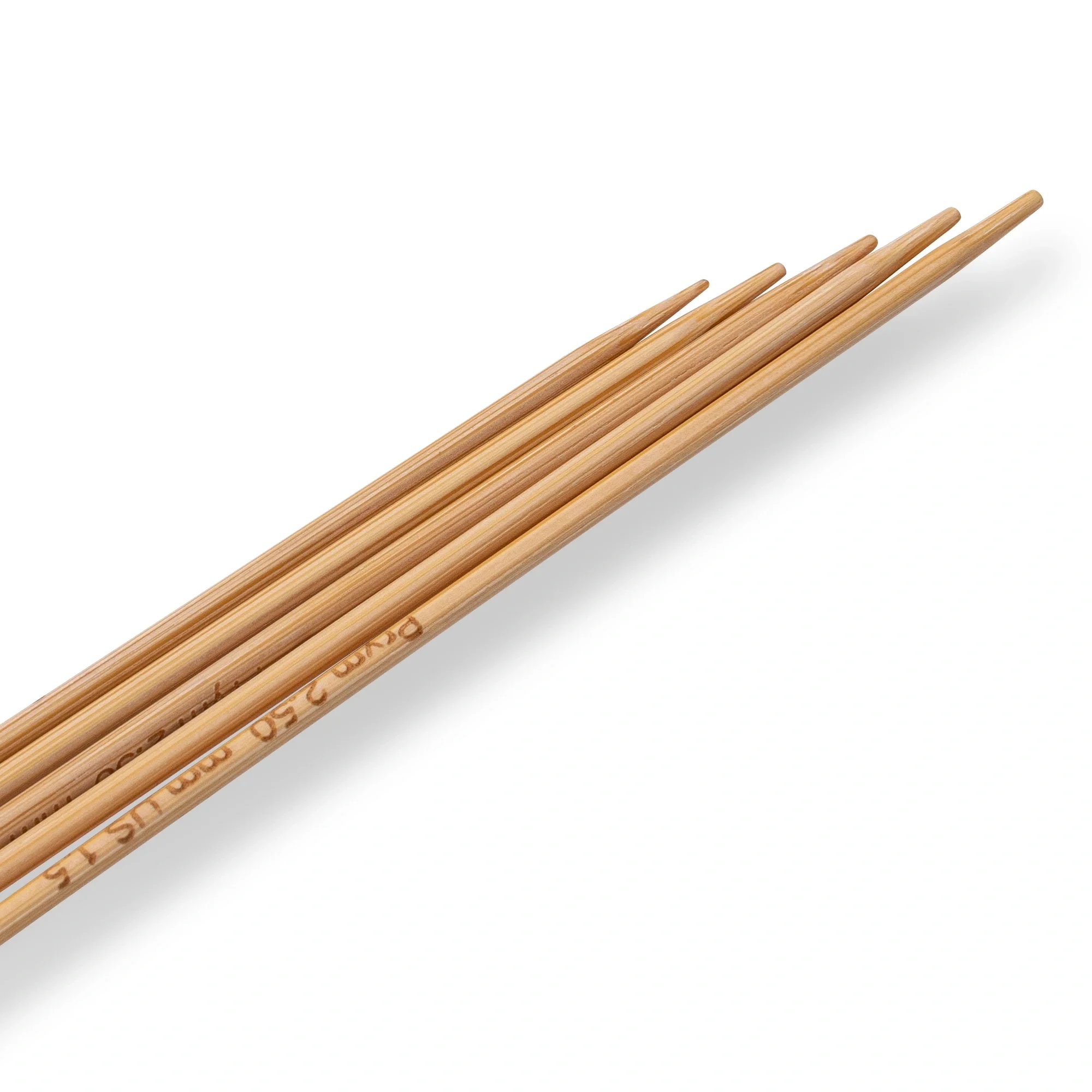 6" Double Point Knitting Needles, Bamboo, US 1.5 (2.5mm) - Image 3