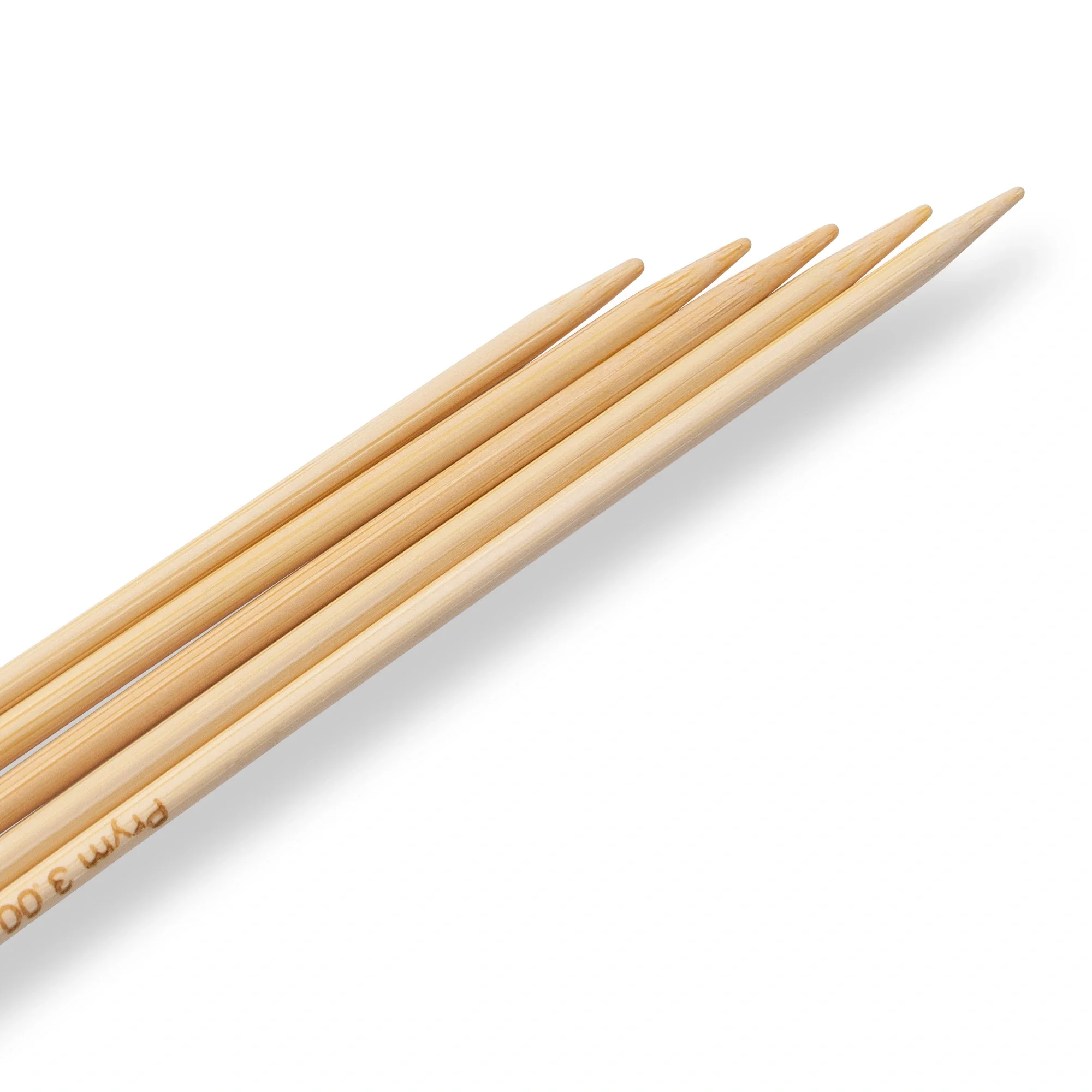 8" Double Point Knitting Needles, Bamboo, US 2 (3mm) - Image 3
