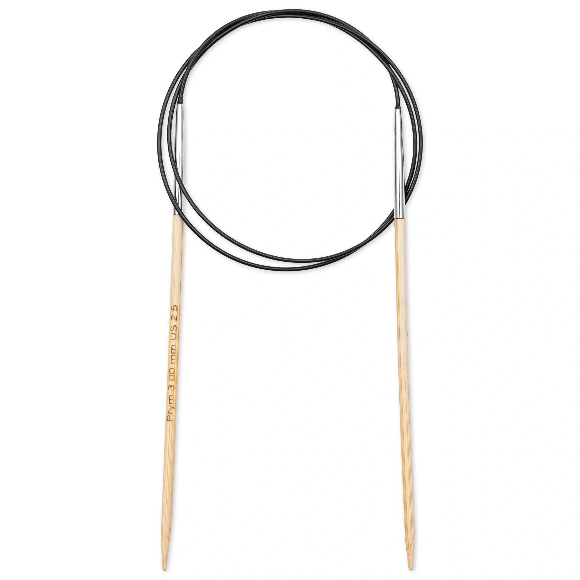 32" Circular Knitting Needles, Bamboo, US 2.5 (3mm) - Image 2