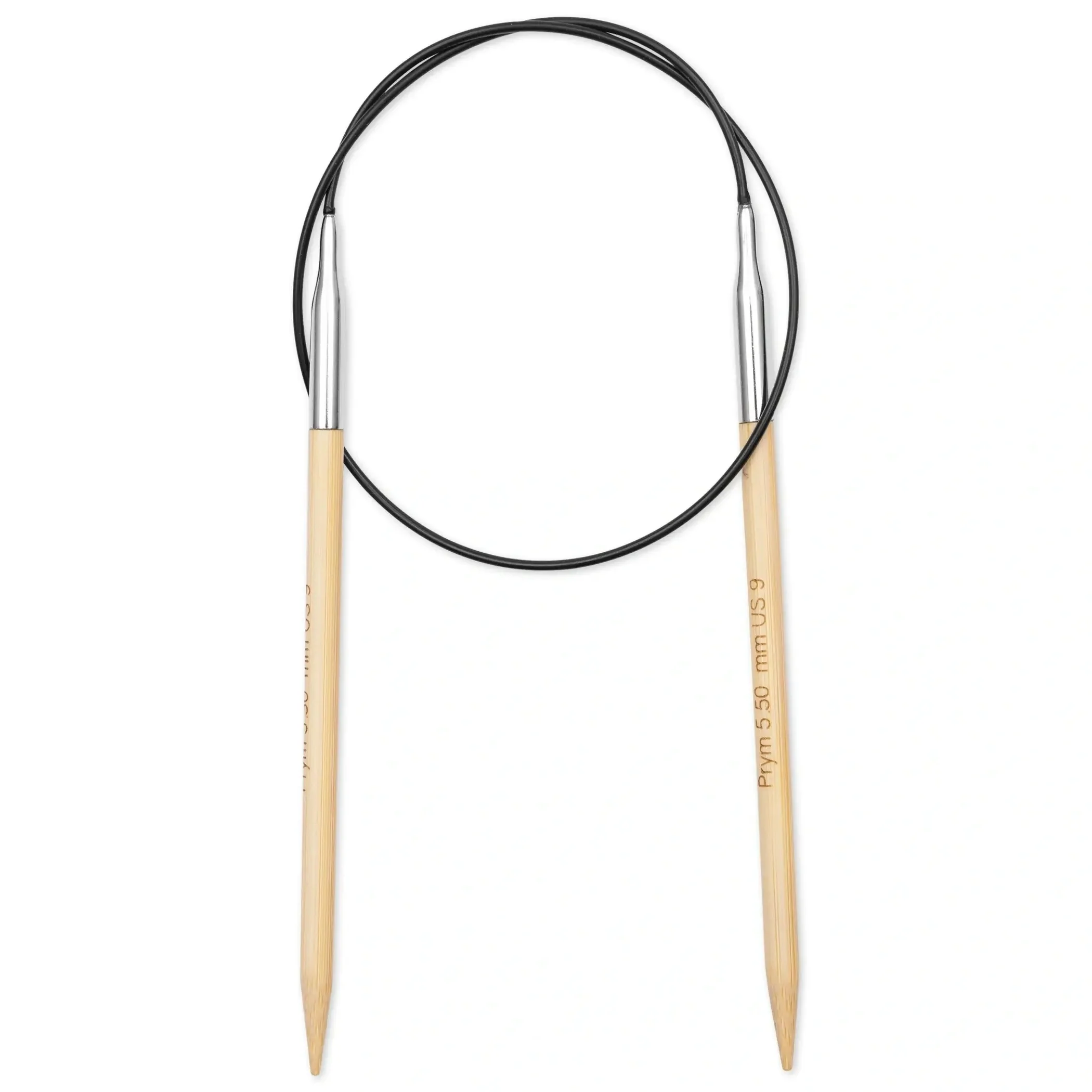 24" Circular Knitting Needles, Bamboo, US 9 (5.5mm) - Image 2