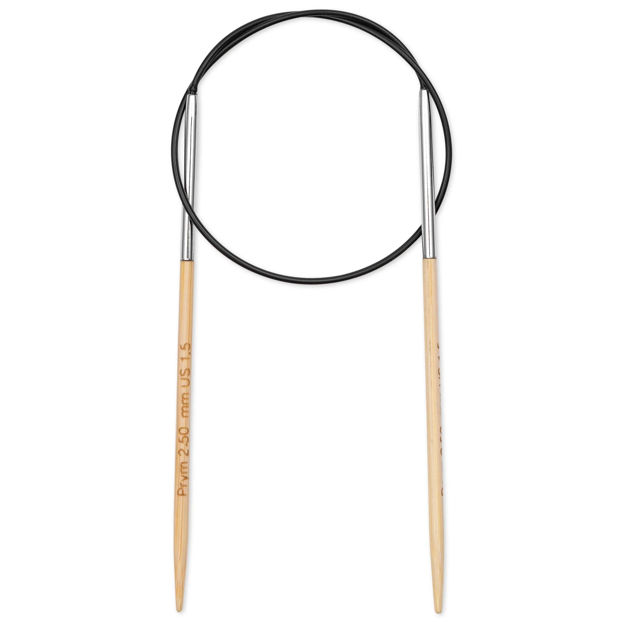 16" Circular Knitting Needles, Bamboo, US 1.5 (2.5mm) - Image 2