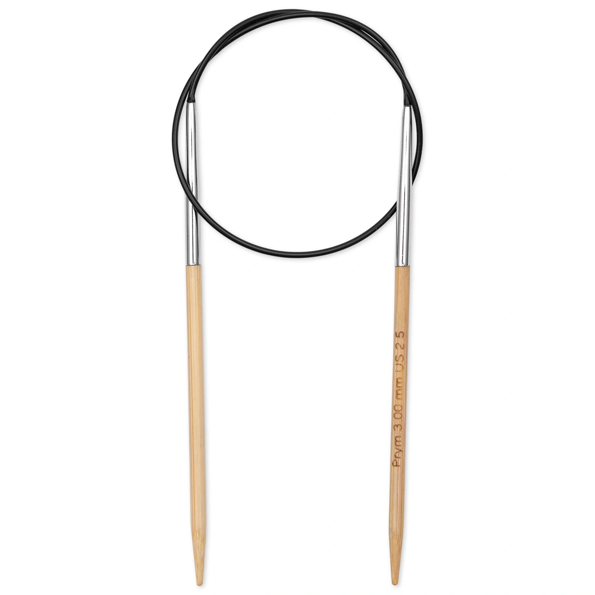16" Circular Knitting Needles, Bamboo, US 2.5 (3mm) - Image 2