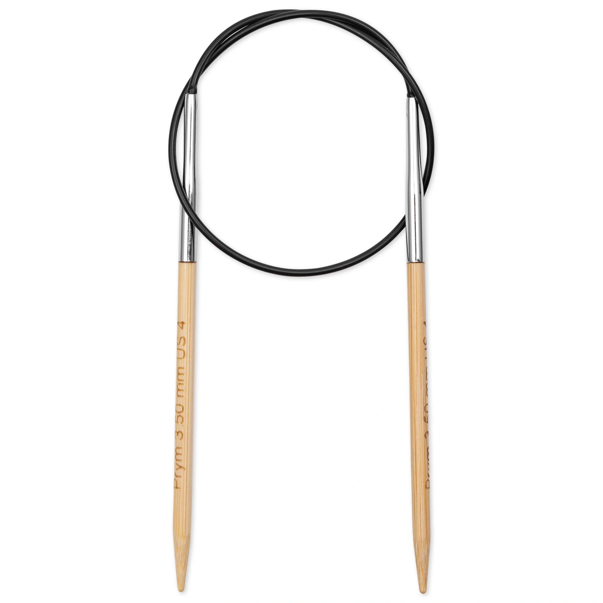 16" Circular Knitting Needles, Bamboo, US 4 (3.5mm) - Image 2