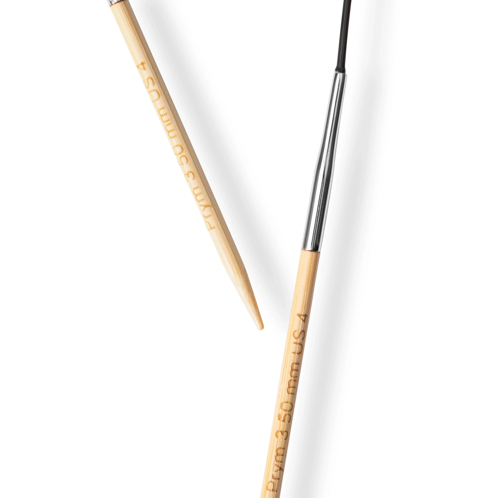 16" Circular Knitting Needles, Bamboo, US 4 (3.5mm) - Image 3