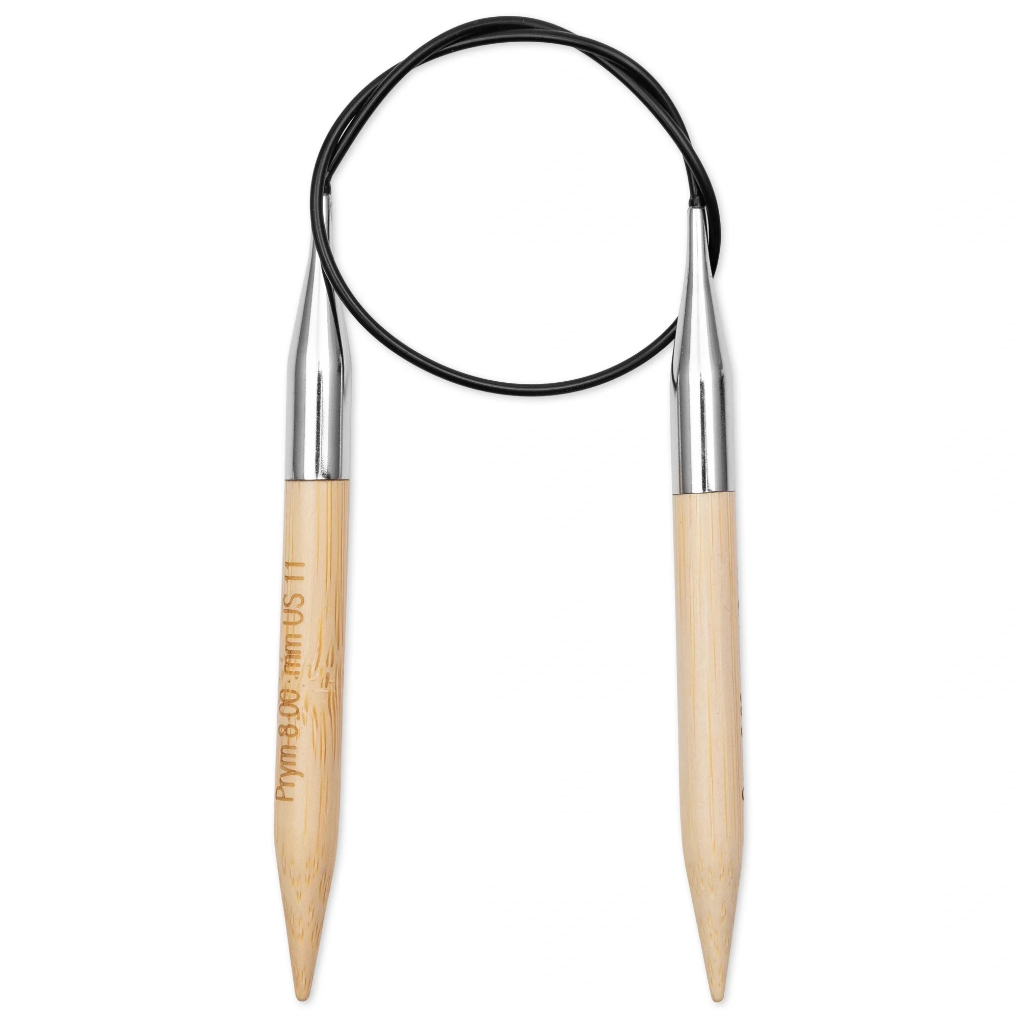 16" Circular Knitting Needles, Bamboo, US 11 (8 mm) - Image 2