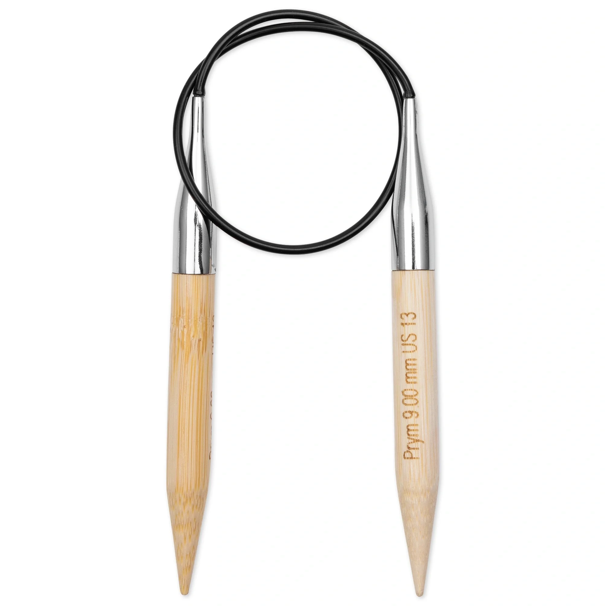 16" Circular Knitting Needles, Bamboo, US 13 (9mm) - Image 2