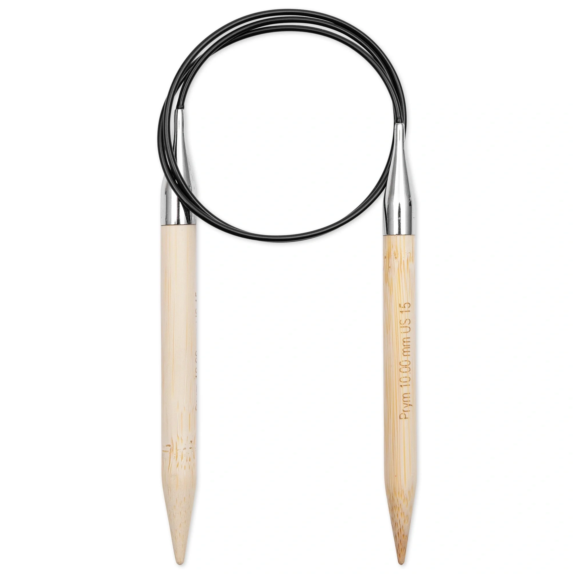 32" Circular Knitting Needles, Bamboo, US 15 (10mm) - Image 2