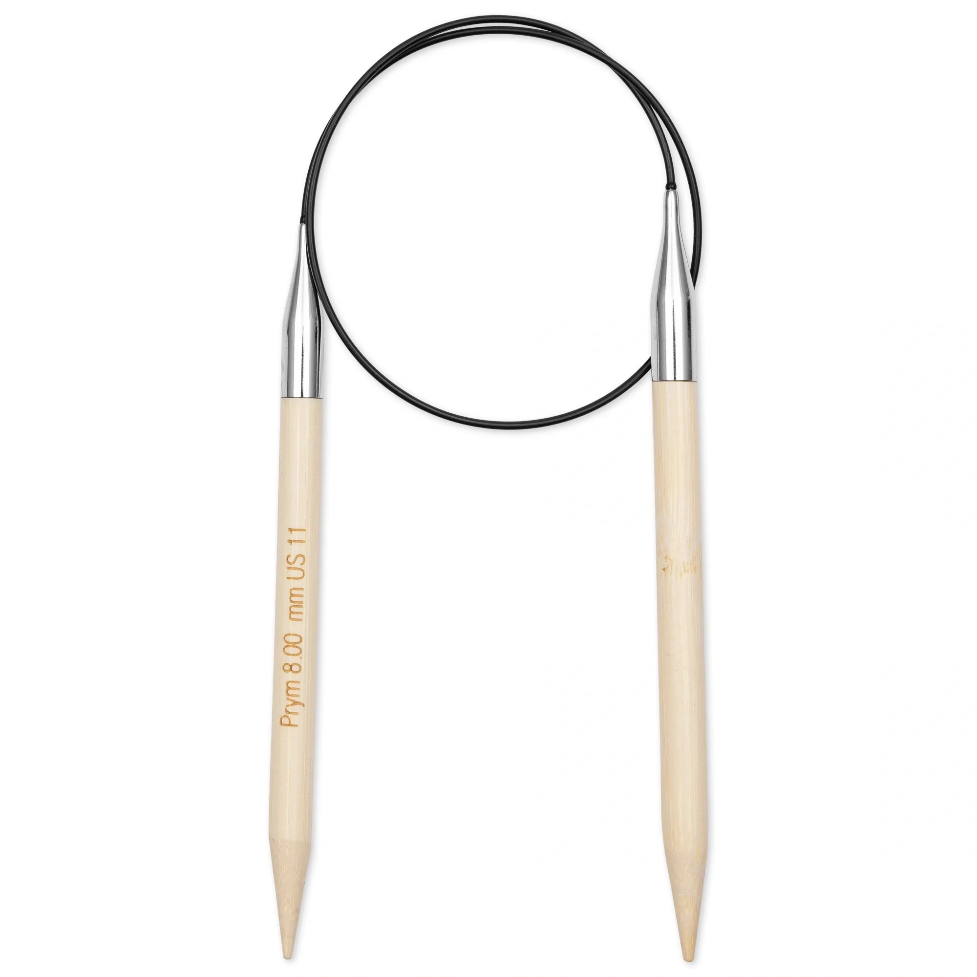 24" Circular Knitting Needles, Bamboo, US 11 (8mm) - Image 2