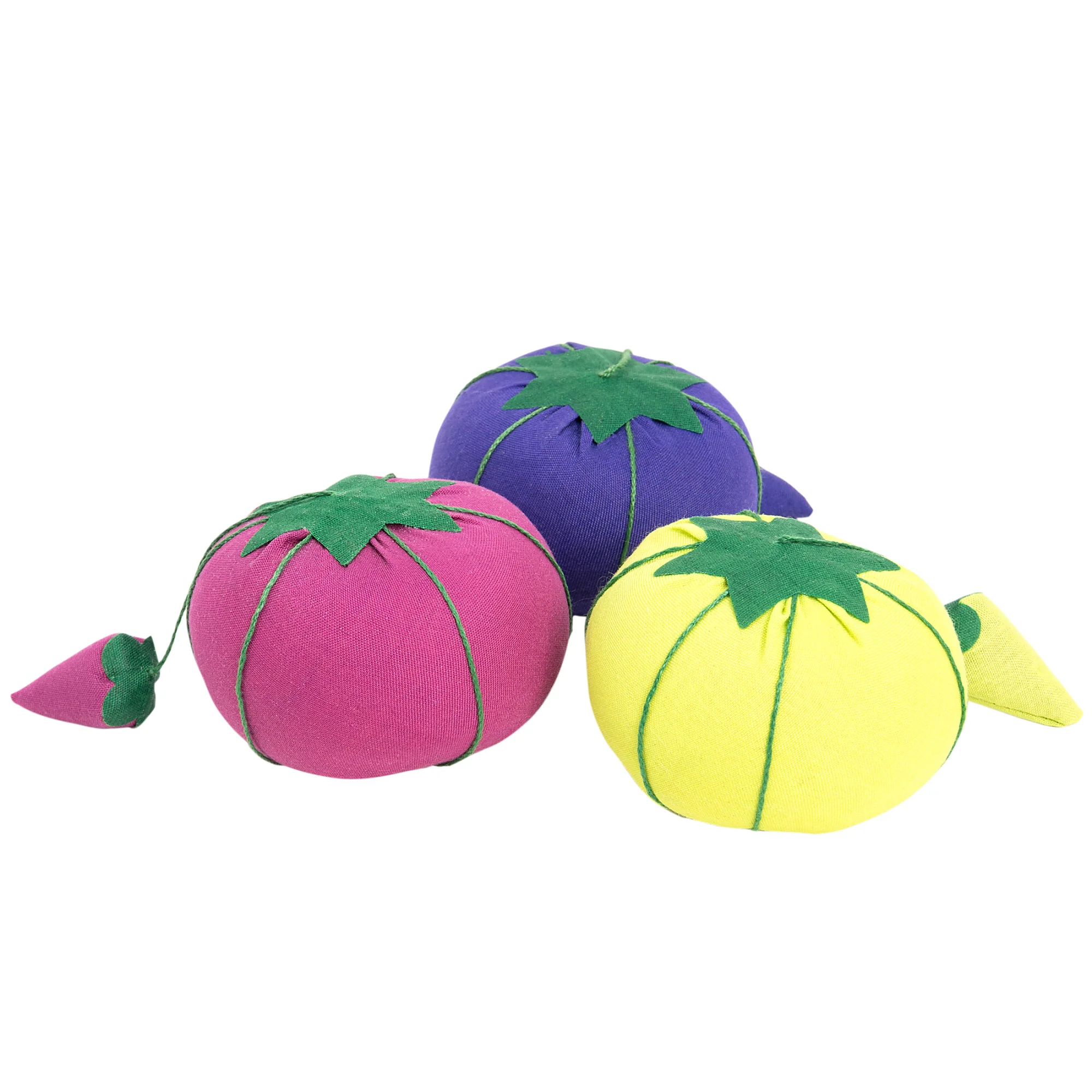 Sew 101 Tomato Pin Cushion with Strawberry Emery, 2-3/4", Assorted Colors - Image 3