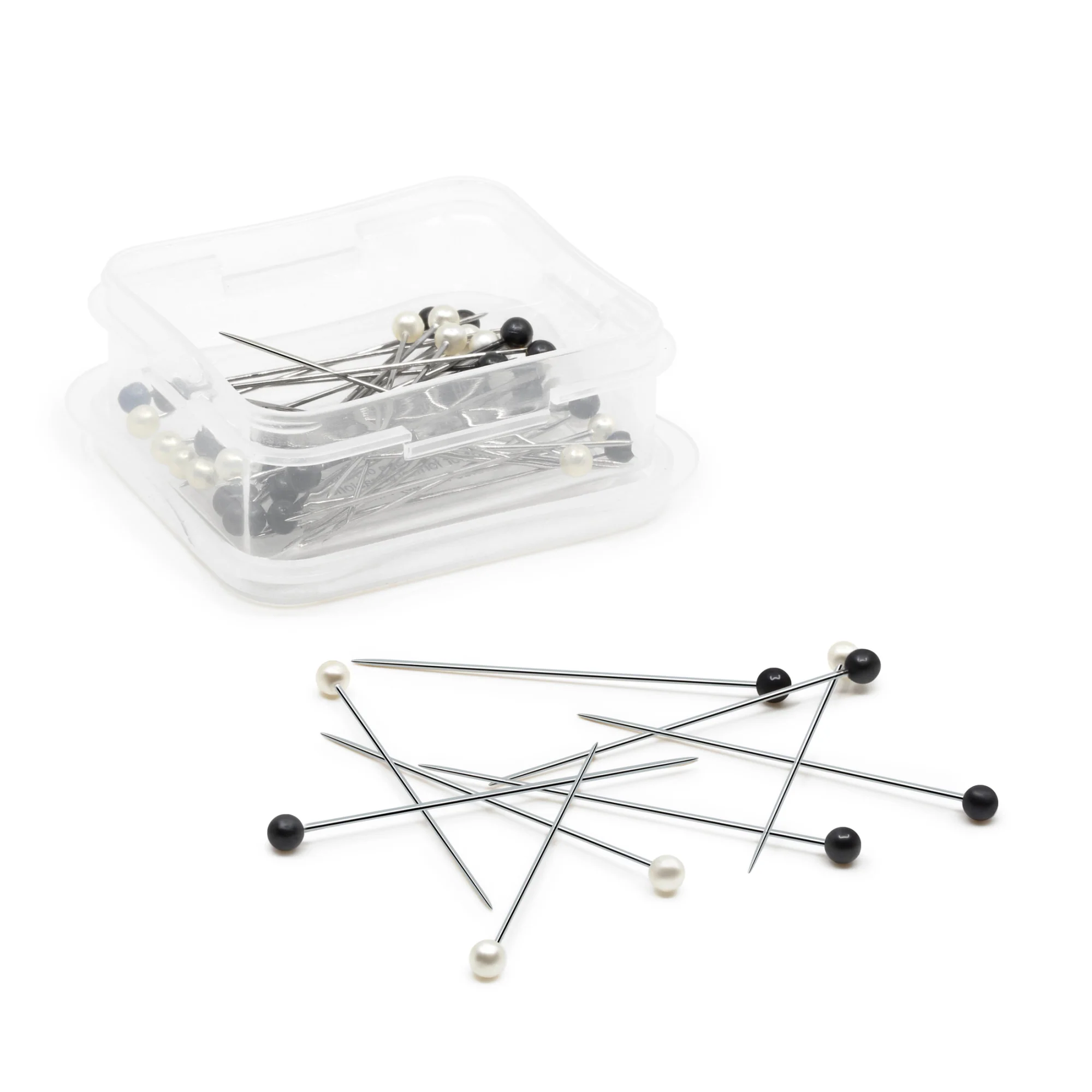 2" Corsage and Boutonniere Pins, Black & White, 40 pc - Image 3