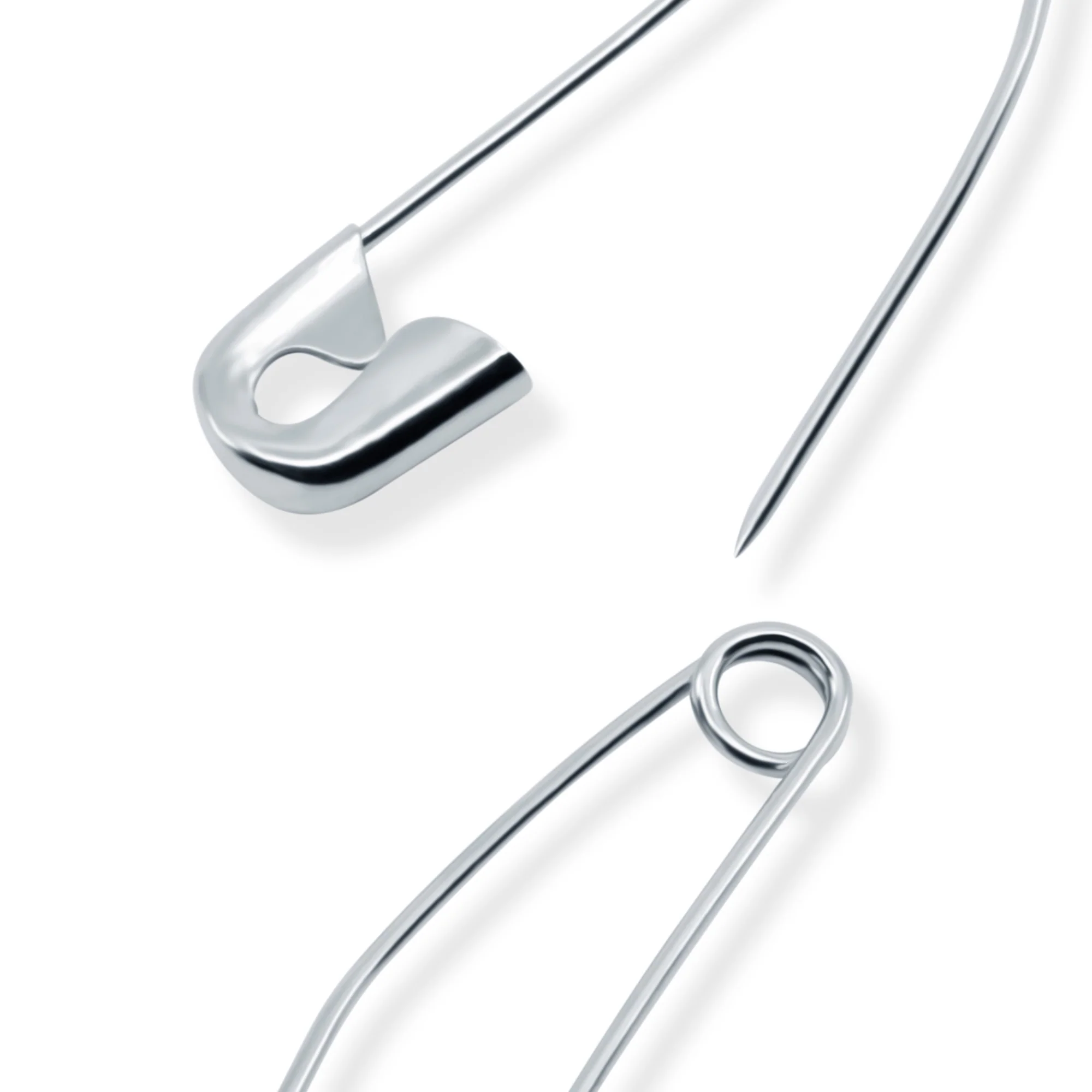 1-1/2" Curved Basting Pins, Nickel, 75 pc - Image 3
