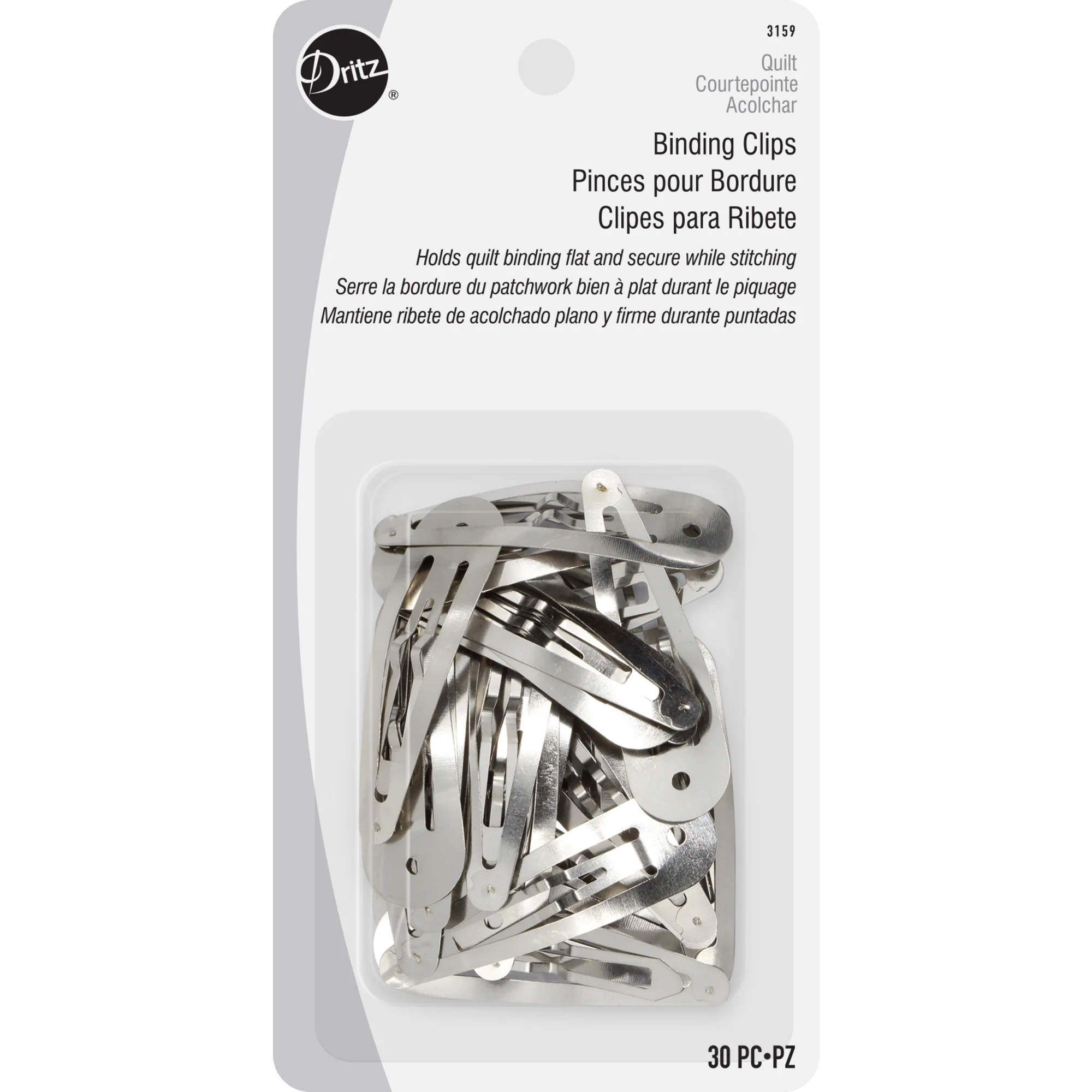 Binding Clips, Silver, 30 pc