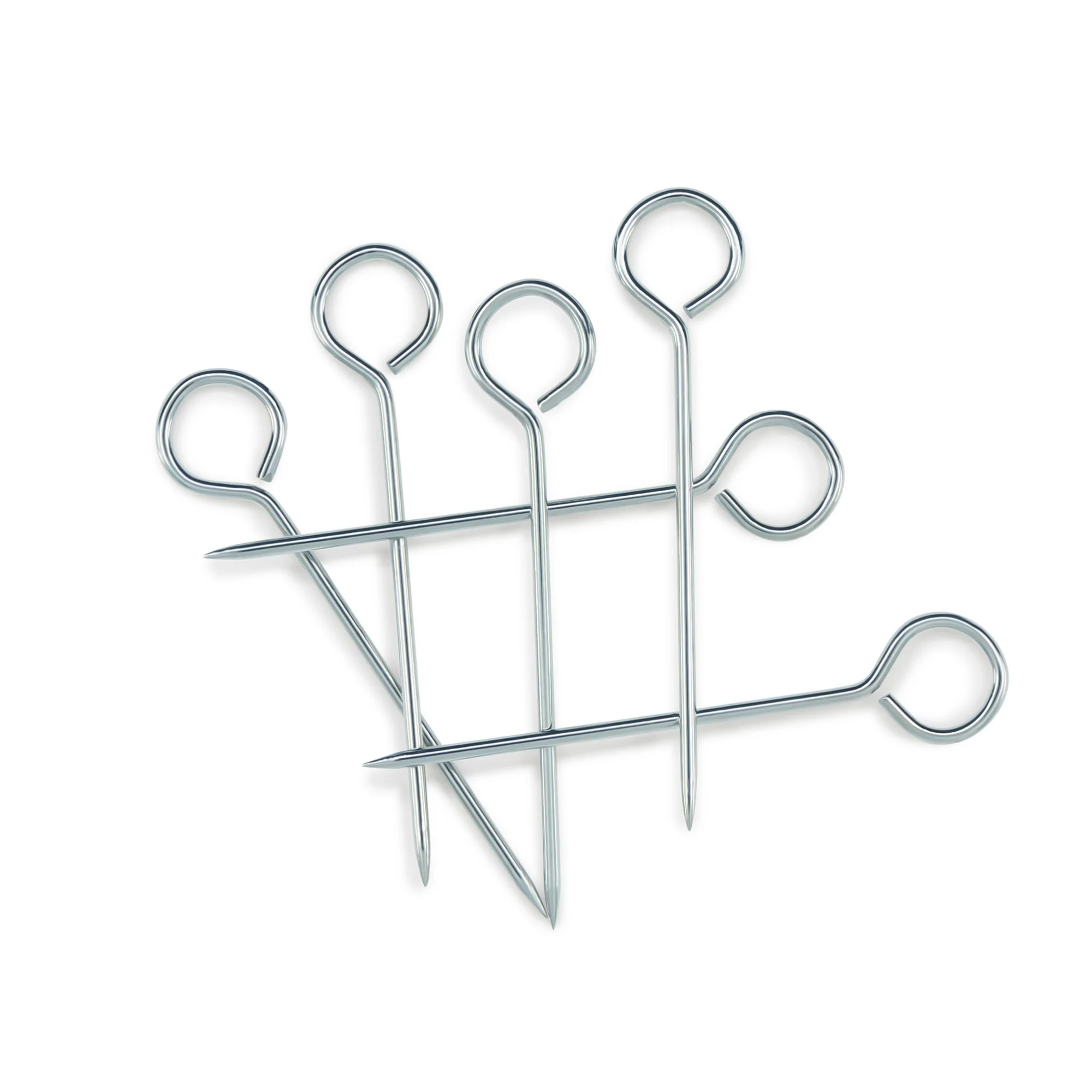 2-1/2" Upholstery Pins, Nickel, 30 pc - Image 3