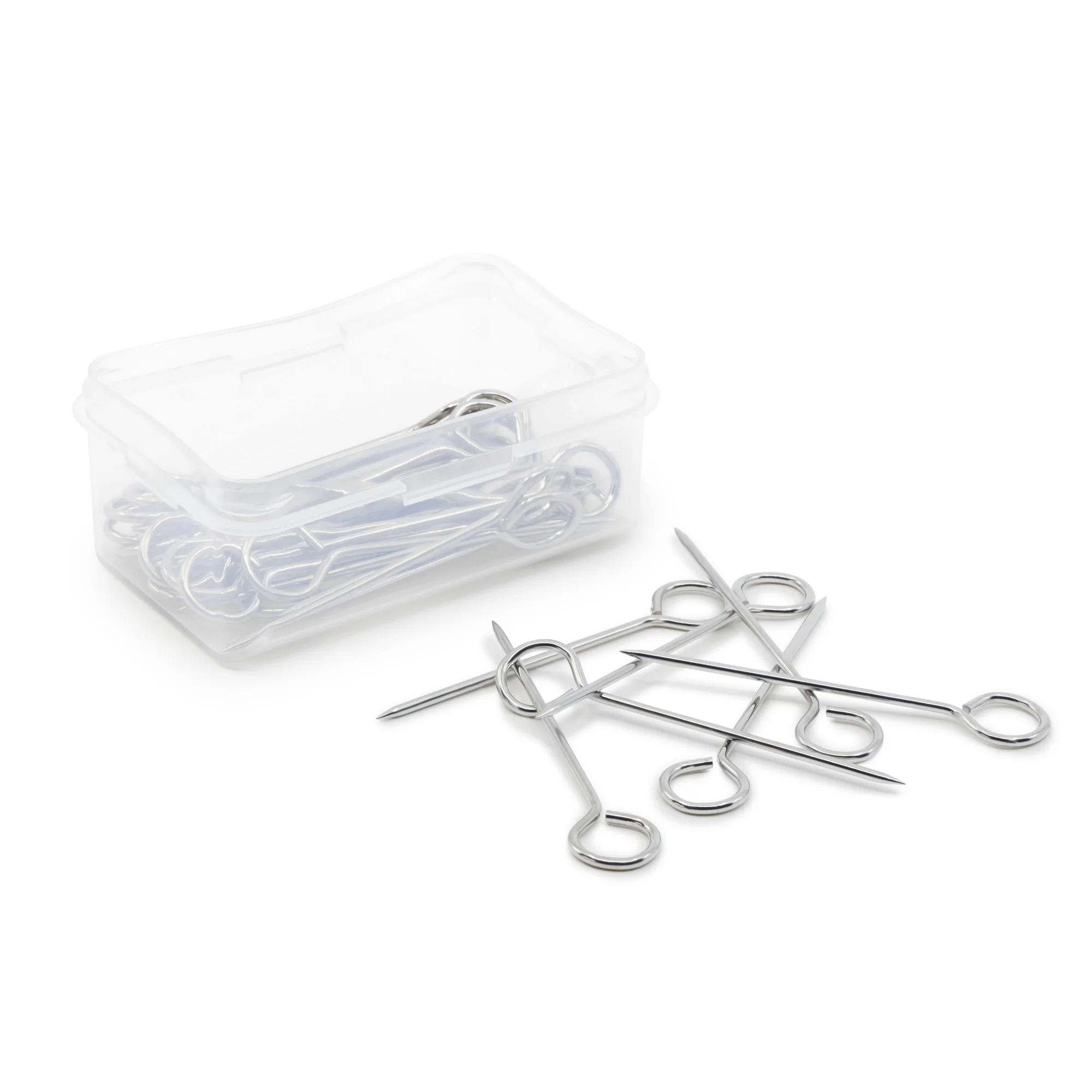 2-1/2" Upholstery Pins, Nickel, 30 pc - Image 4