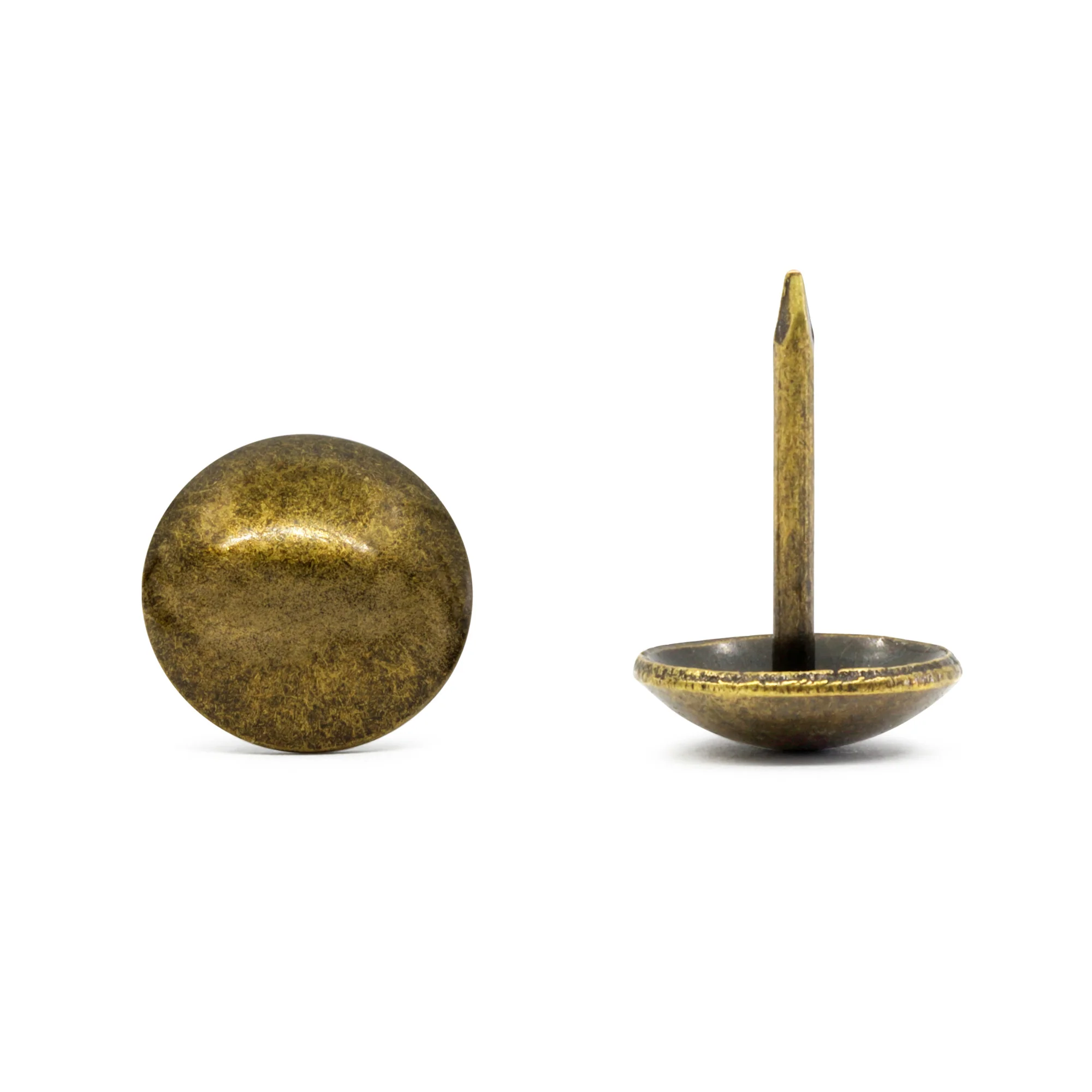 7/16" Smooth Decorative Nails, Antique Brass, 300 pc - Image 2