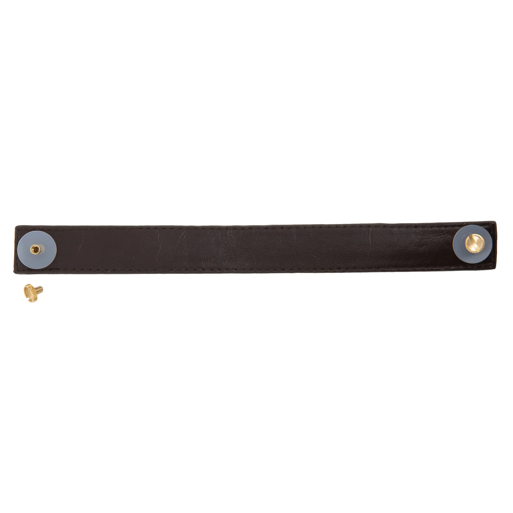 10" Faux Leather Handle Set, Brown - Image 3