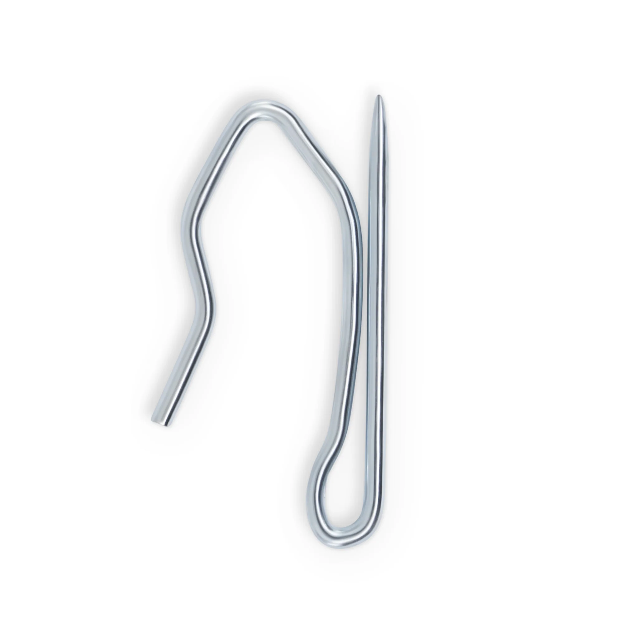 Pin-On Hooks, Silver, 56 pc - Image 2