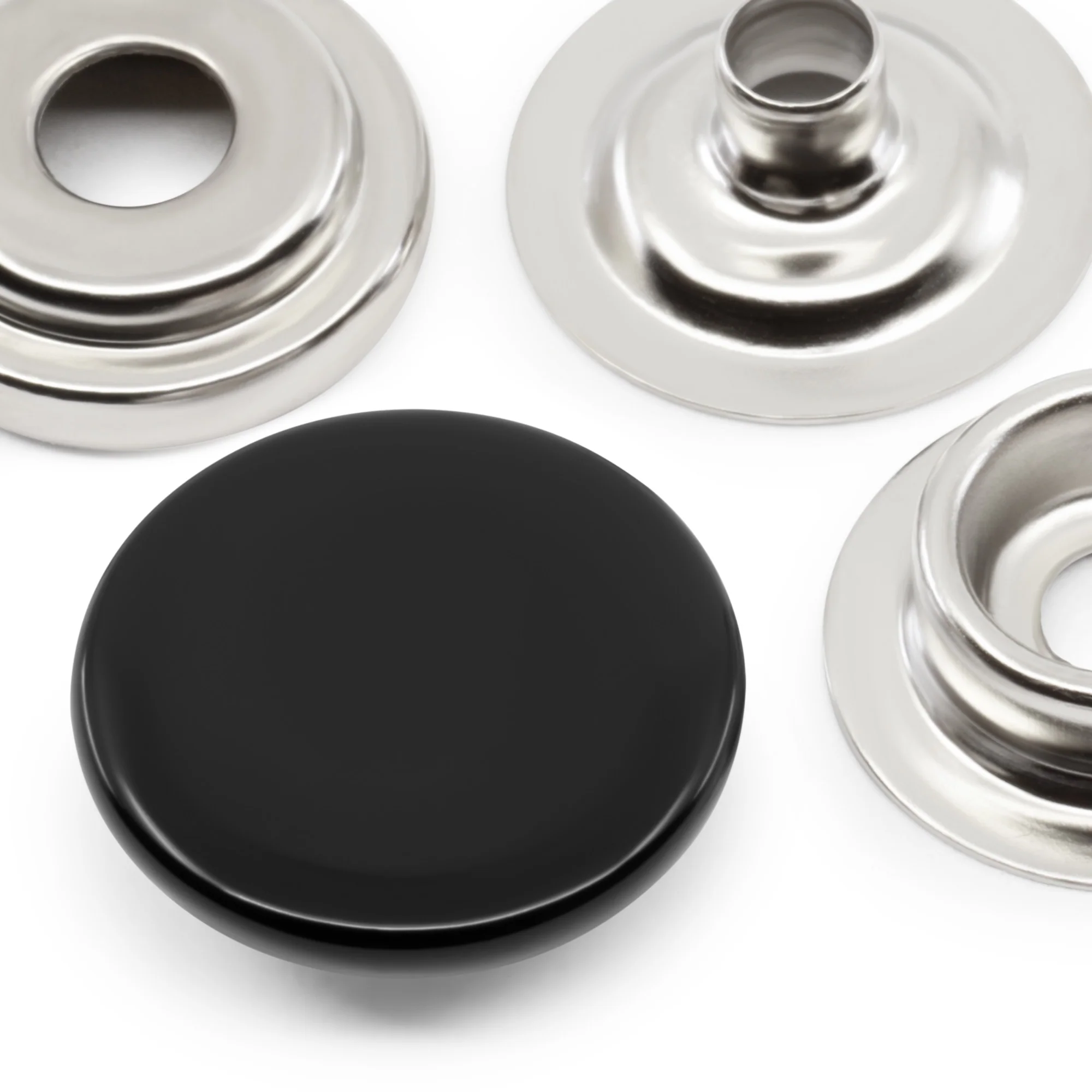 5/8" Heavy Duty Snaps, 7 Sets, Black - Image 2