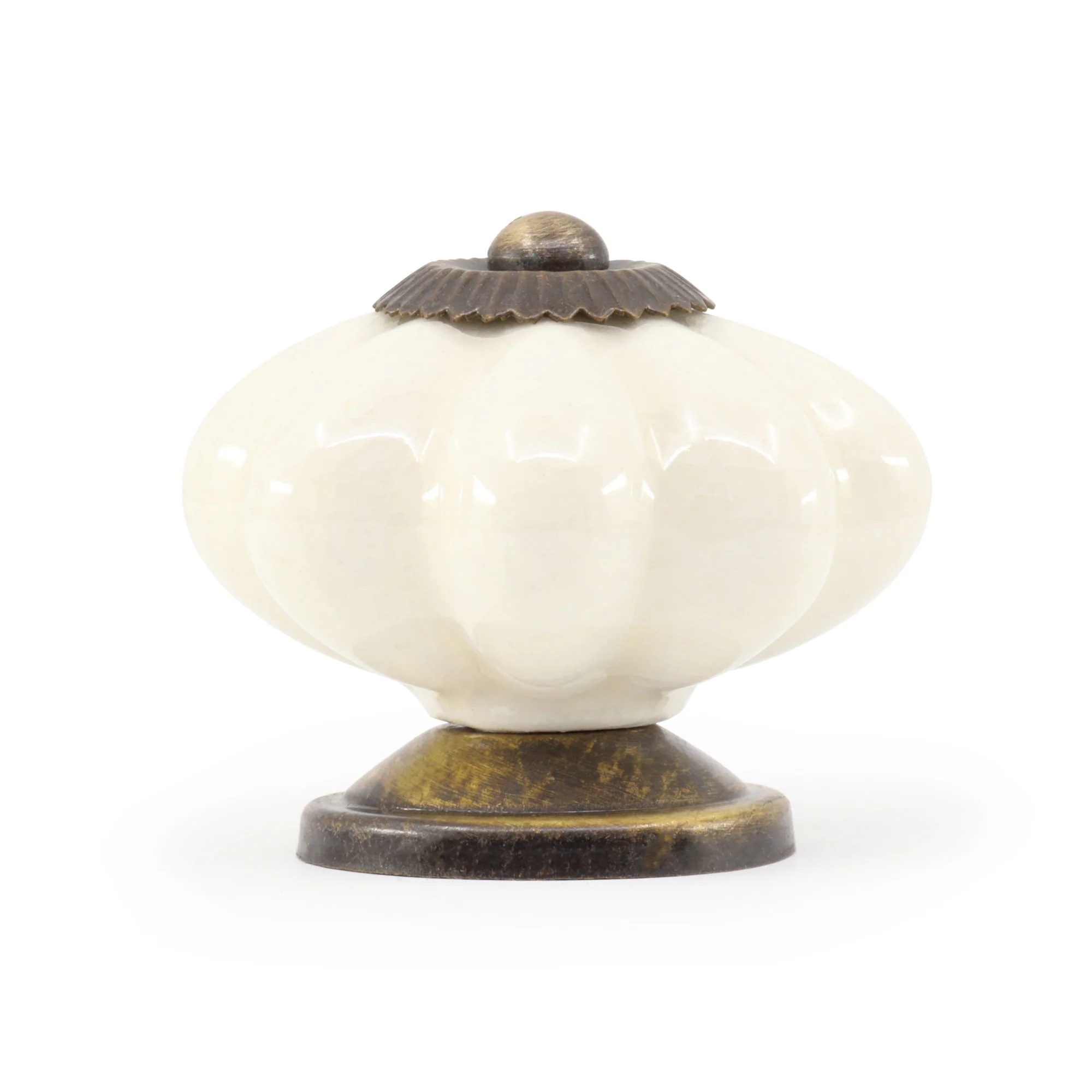 Ceramic Scallop Knob, Cream - Image 2