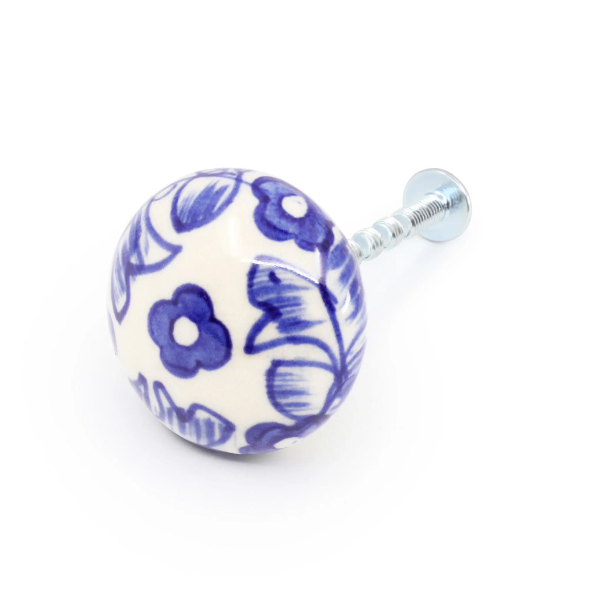 Ceramic Small Delft Ball Knob, Blue & White - Image 4