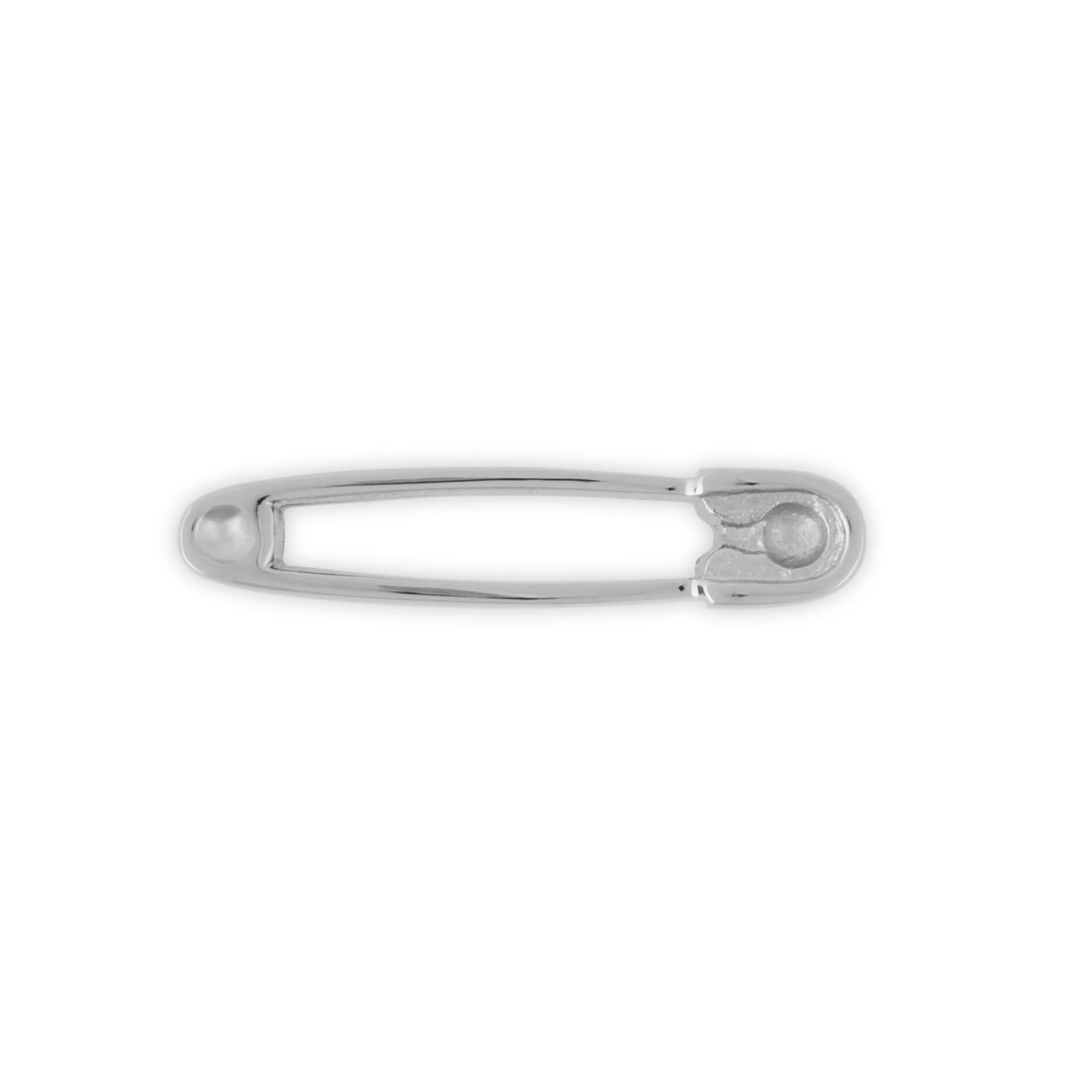 Brass Safety Pin Pull, Nickel