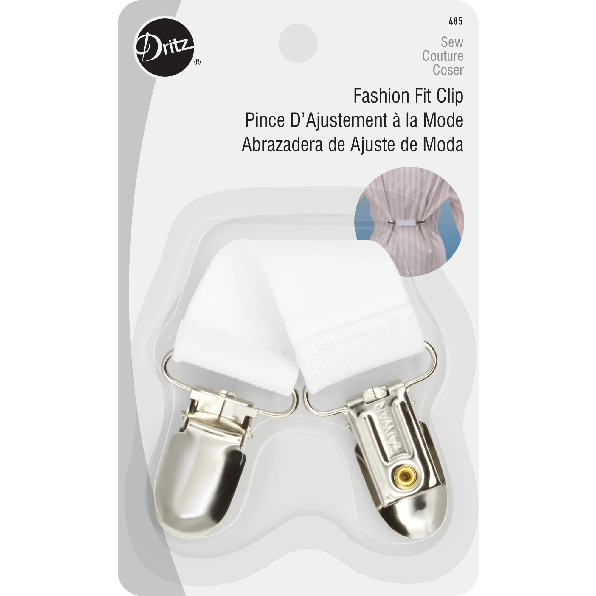 Fashion Fit Clip, 1 pc, White
