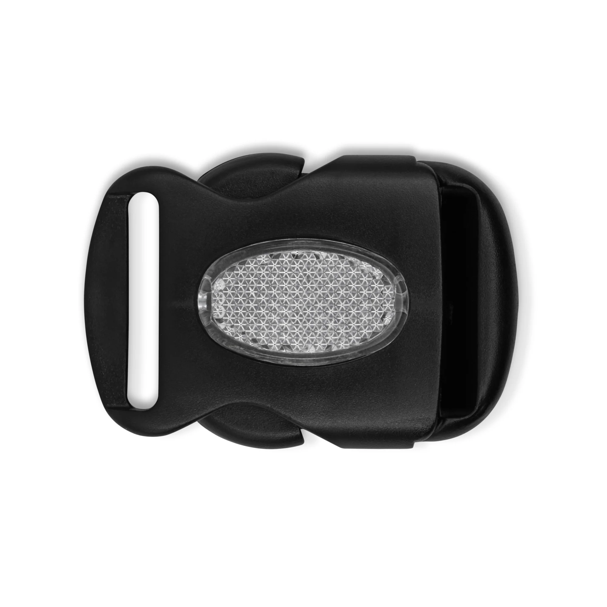 1-1/2" Parachute Buckle with Reflective Center, Black - Image 4