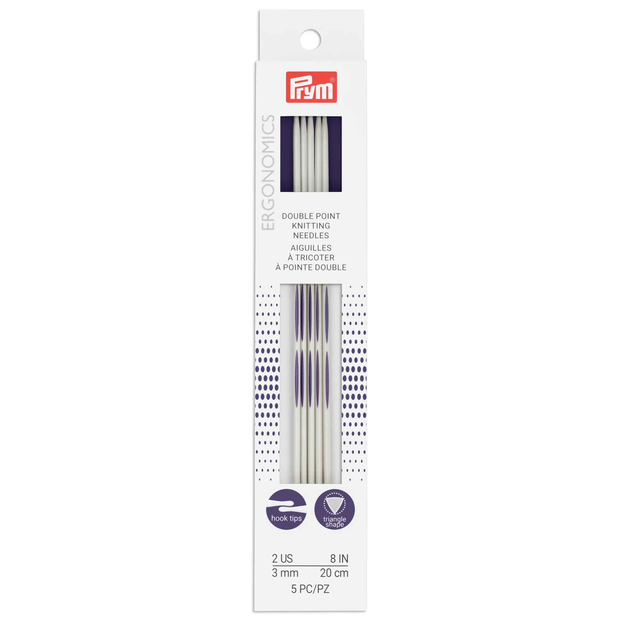 8" Double Point Knitting Needles, US 2 (3mm) - Image 2