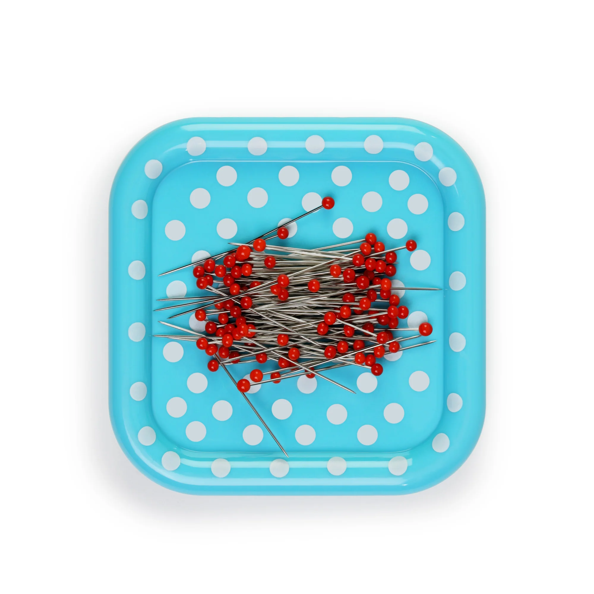 Magnetic Pin Cushion with 100 Glass Head Pins - Image 2