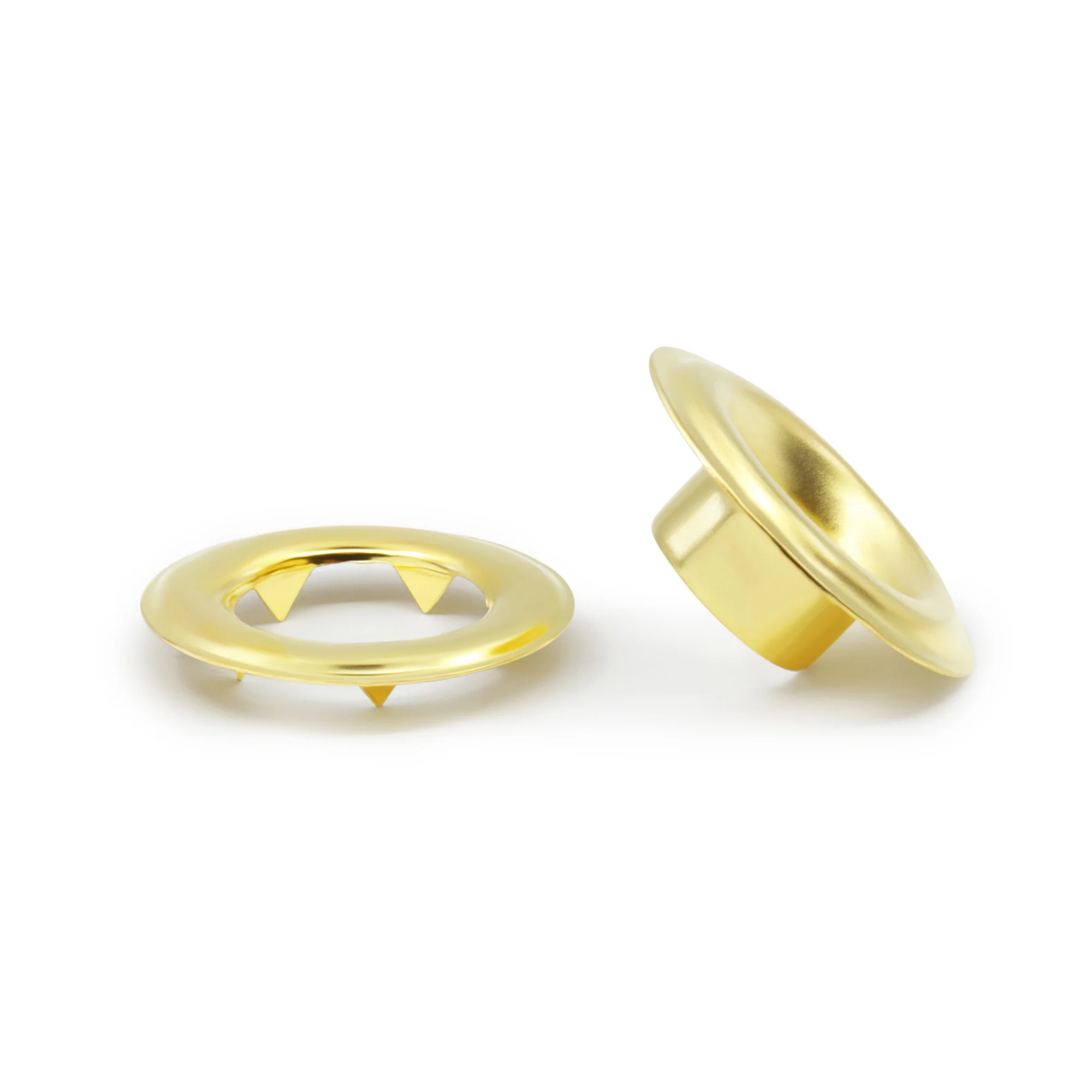 7/16" Extra-Large Eyelets, 10 Sets, Brass - Image 2