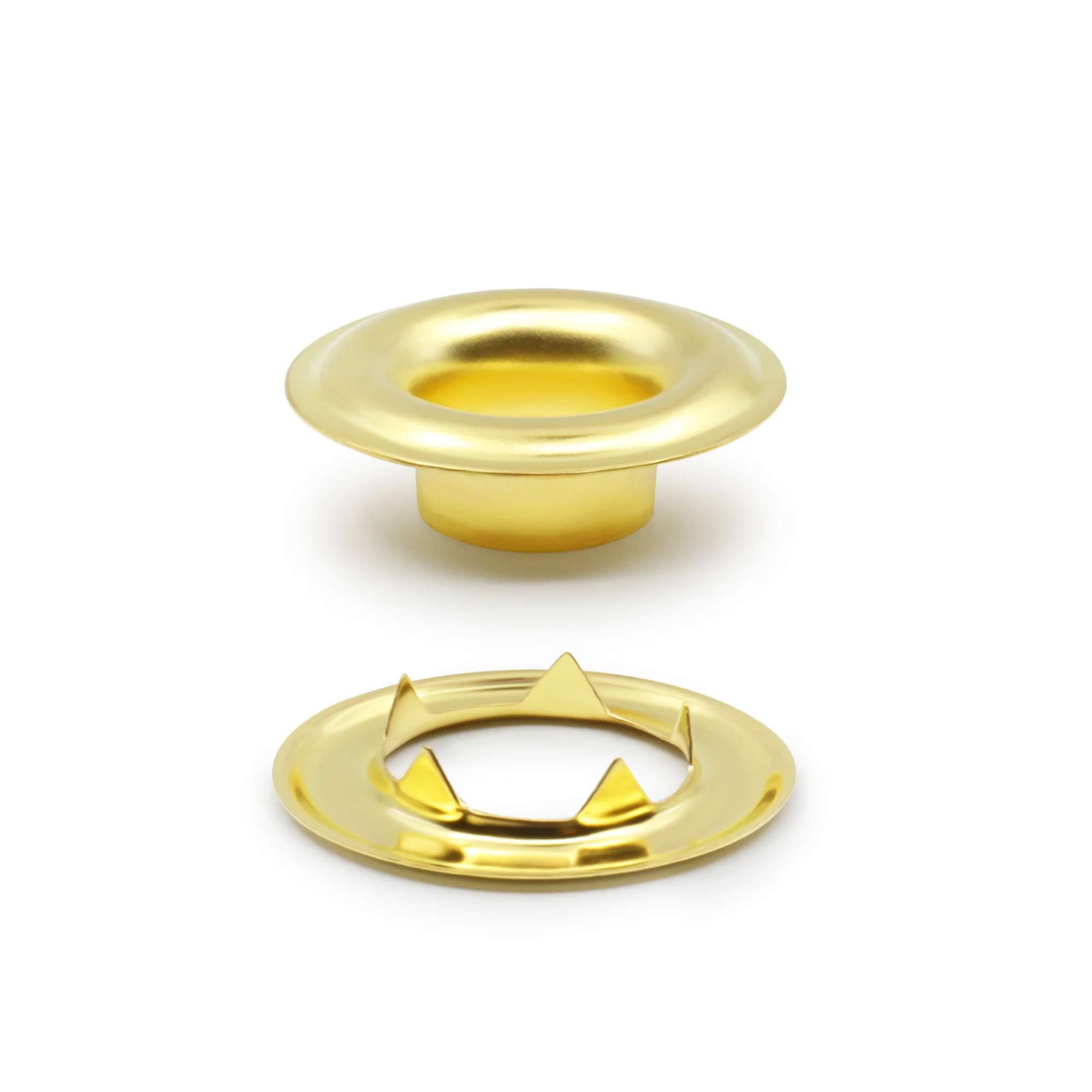 7/16" Extra-Large Eyelets, 10 Sets, Brass - Image 3