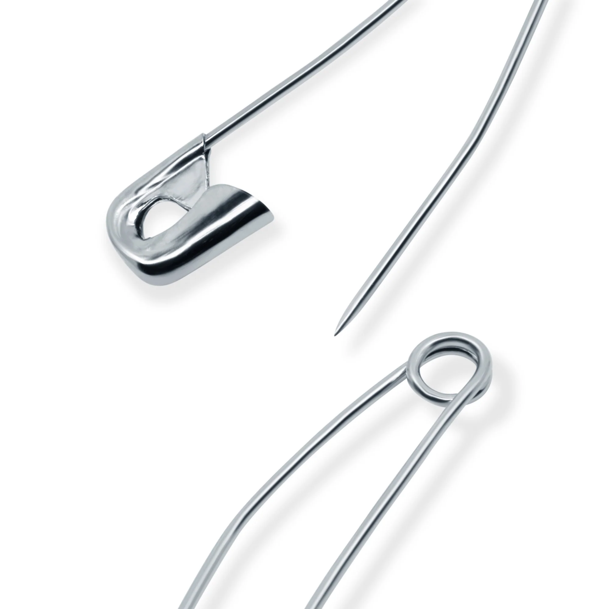 1-1/2" Curved Safety Pins, Nickel, 40 pc - Image 3
