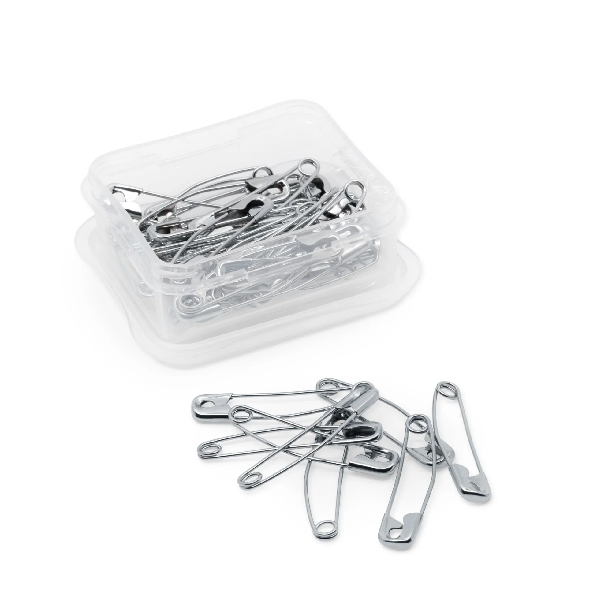 1-1/2" Curved Safety Pins, Nickel, 40 pc - Image 4