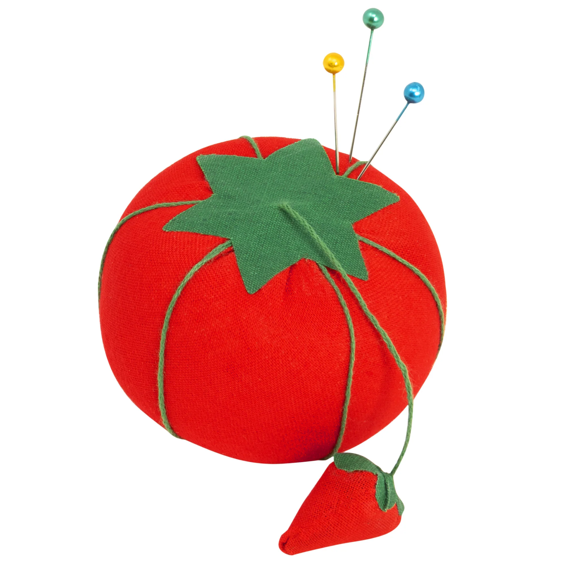 2-3/4" Tomato Pin Cushion with Strawberry Emery - Image 3