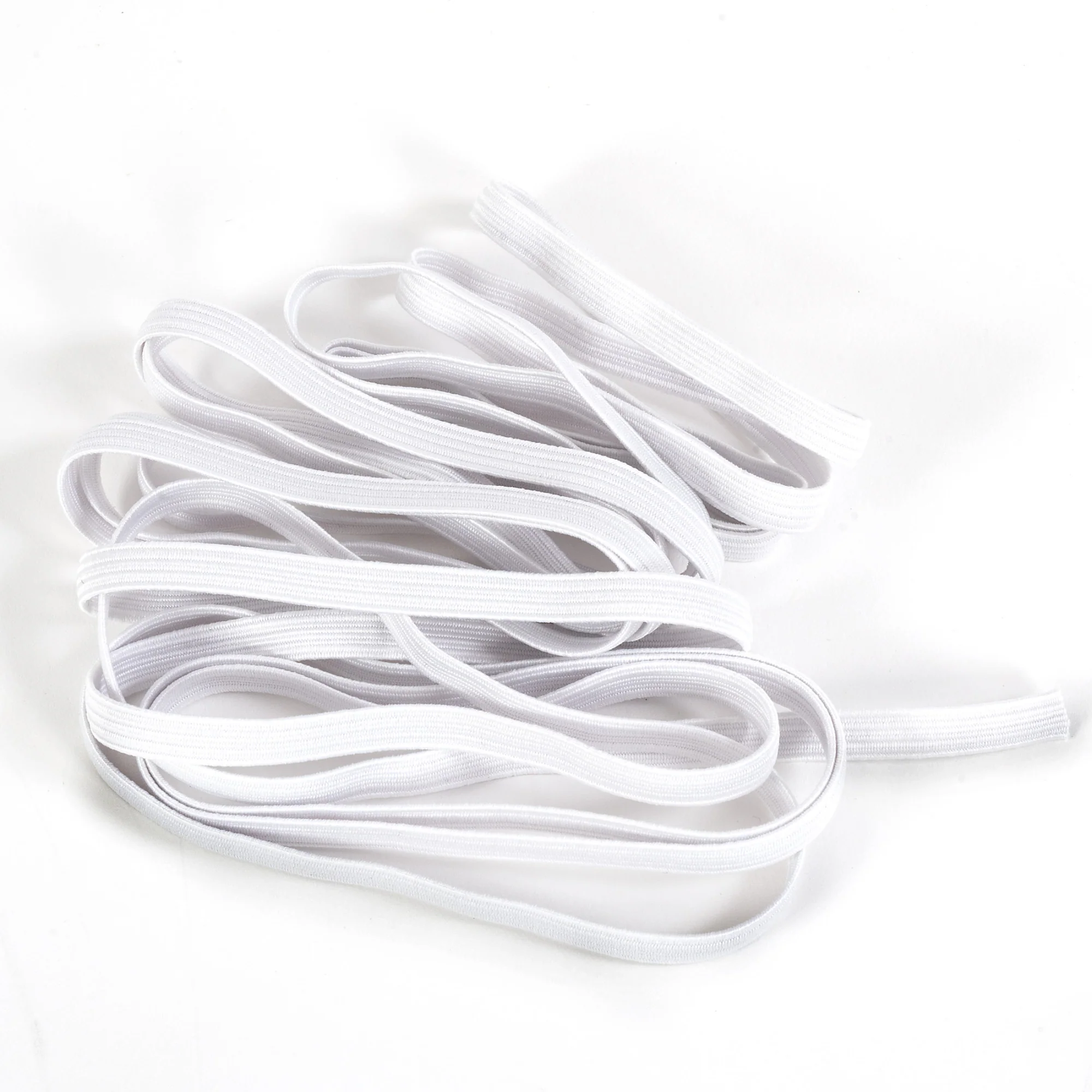 1/4" White Braided Elastic, 3 yd - Image 5